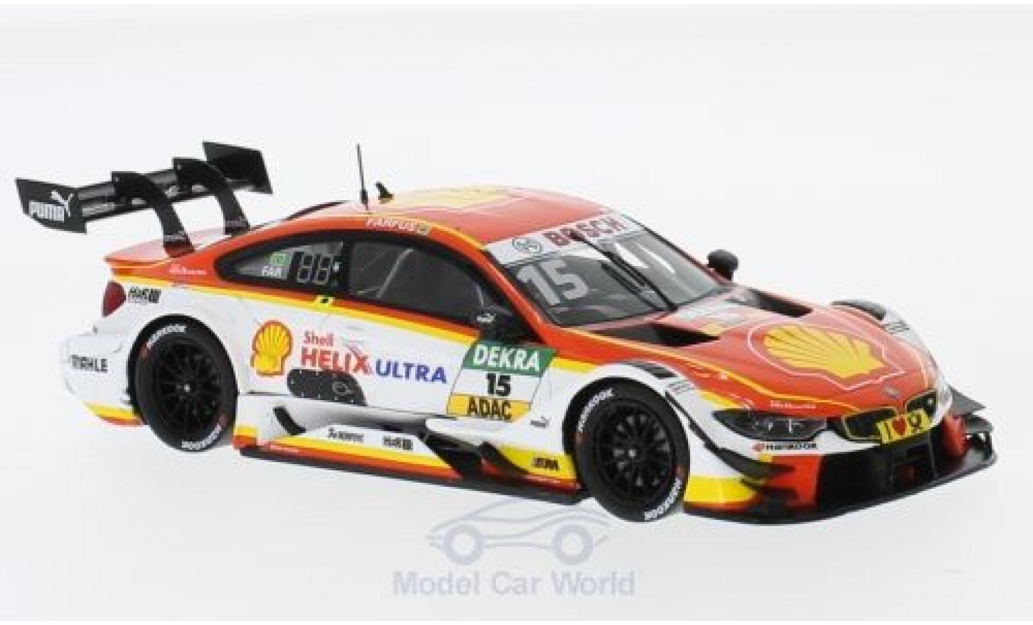 Bmw M4 1/43 Spark DTM No.15 Team RMG S DTM Hockenheim 2017 A.Farfus modelauto