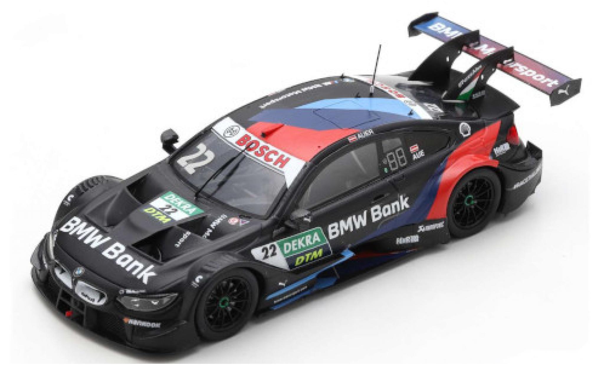 Bmw M4 1/43 Spark DTM No.22 Team RMR Bank DTM Hockenheim 2020 L.Auer modelauto