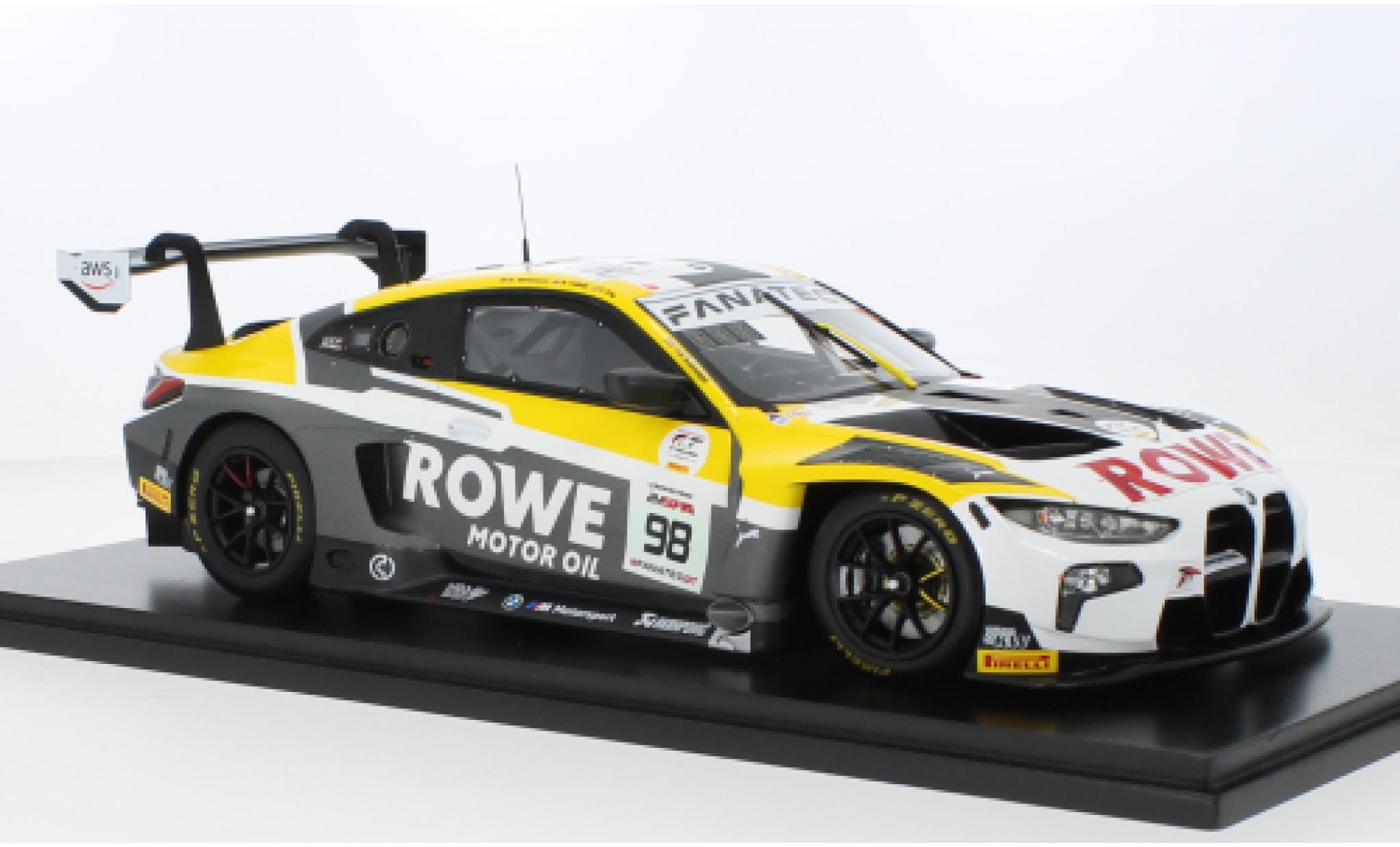 Bmw M4 1/18 Spark GT3 No.98 ROWE Racing 24h Spa 2023 1:18 modelauto