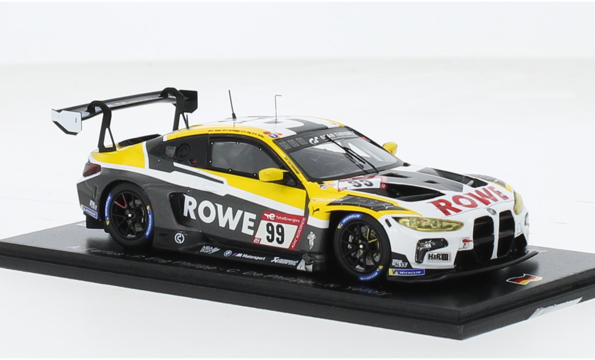 Bmw M4 1/43 Spark GT3 No.99 ROWE Racing 24h N&uuml;rburgring 2023 1:43 modelauto