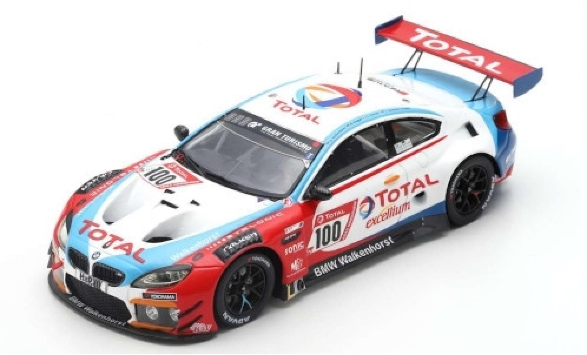 Bmw M6 1/43 Spark GT3 No.100 Walkenhorst Motorsport Total 24h N&uuml;rburgring 2019 H.Walkenhorst/A.Ziegler/J.Schmidt-Staade/J.Tresson modelauto