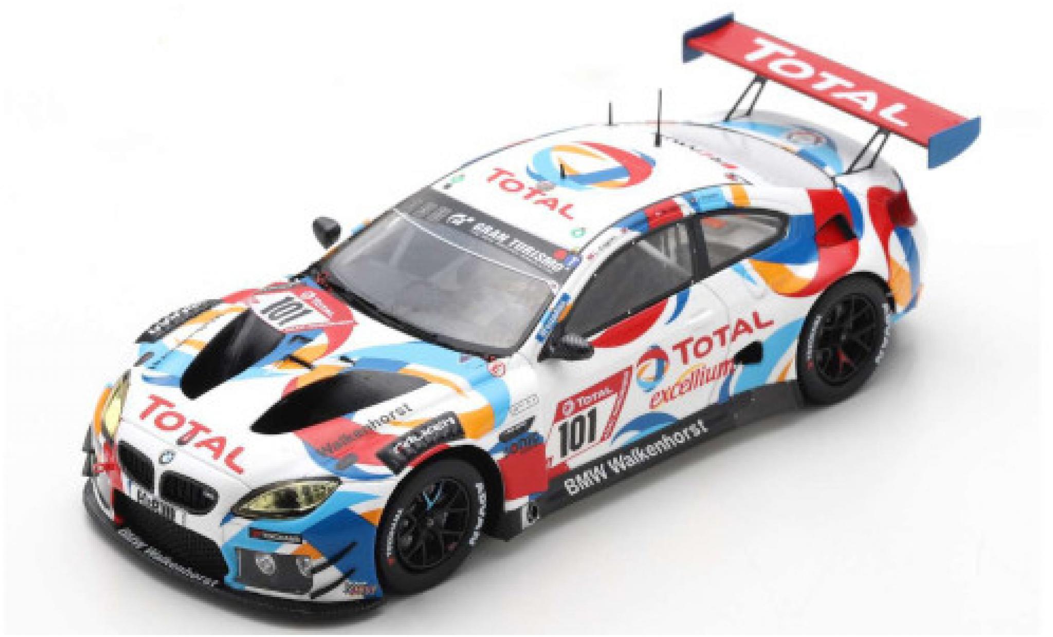 Bmw M6 1/43 Spark GT3 No.101 Walkenhorst Motorsports Total 24h N&uuml;rburgring 2020 C.Krognes/D.Pittard/M.Jensen/J.Pepper modelauto