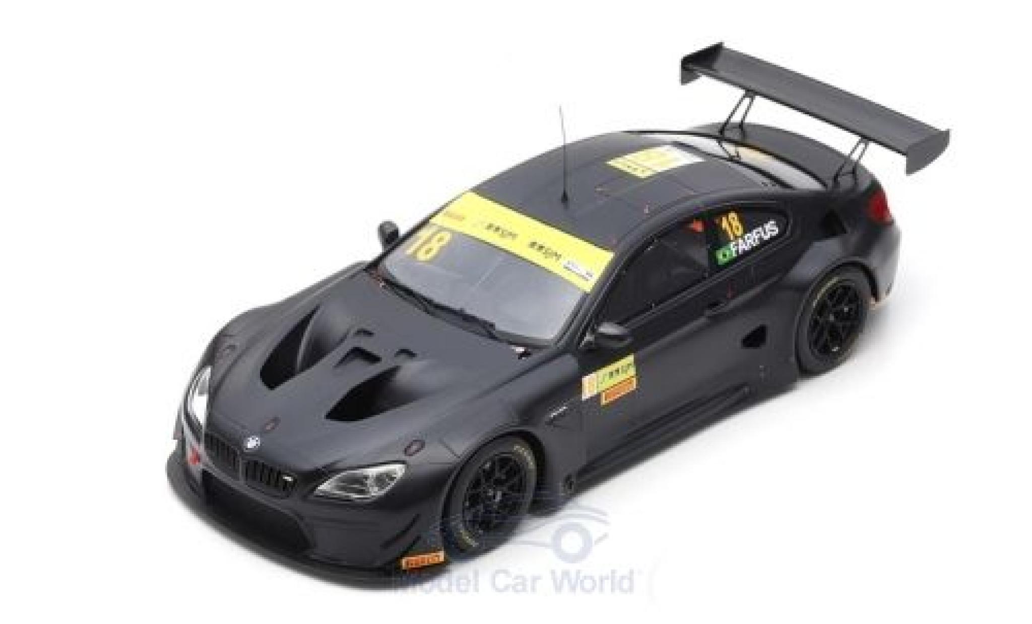 Bmw M6 1/18 Spark GT3 No.18 Team Schnitzer Fia GT World Cup Macau 2017 A.Farfus modelauto