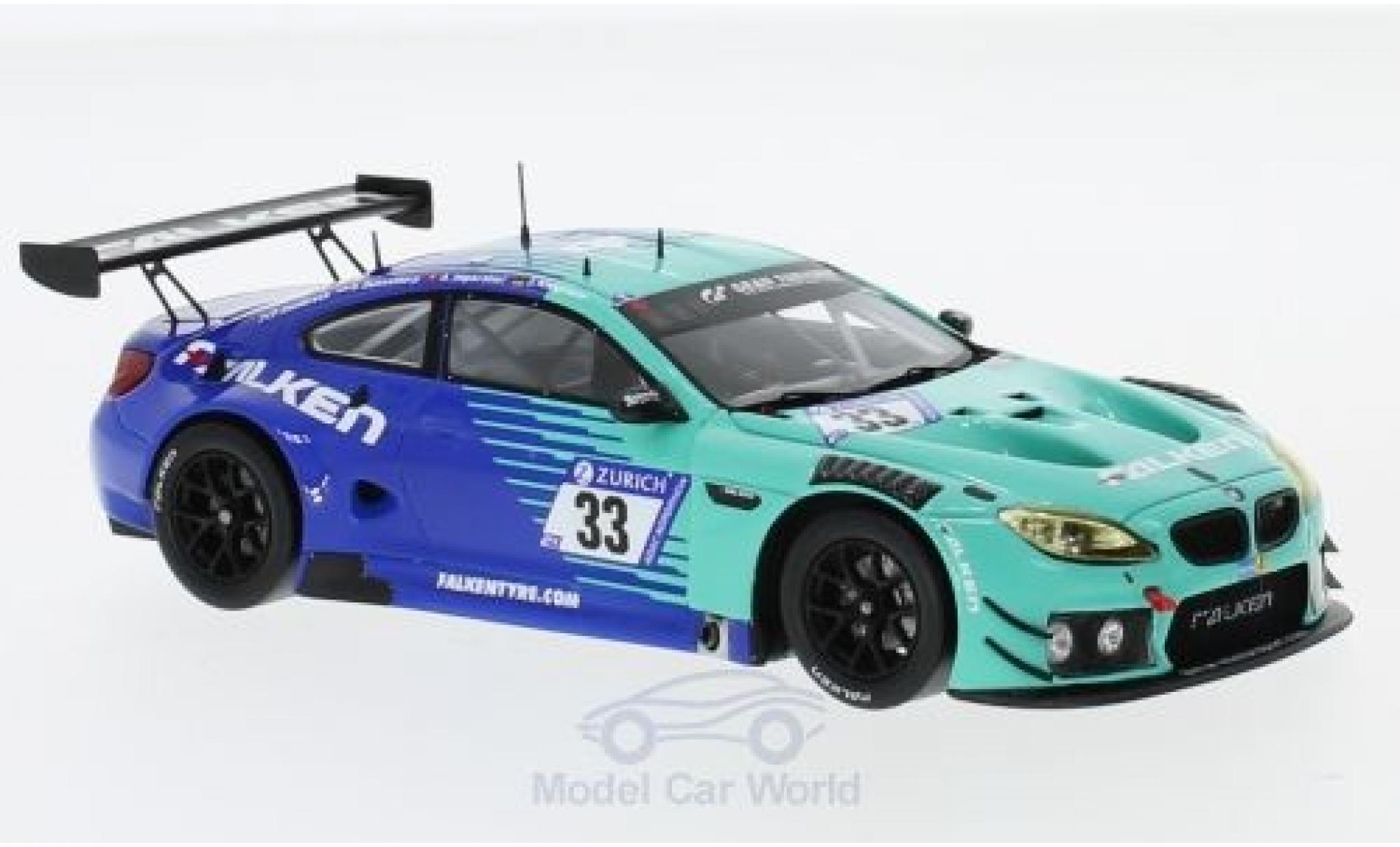 Bmw M6 1/43 Spark GT3 No.33 Falken Motorsports Falken 24h N&uuml;rburgring 2018 P.Dumbreck/S.Dusseldorp/A.Imperatori/J.Klingmann modelauto