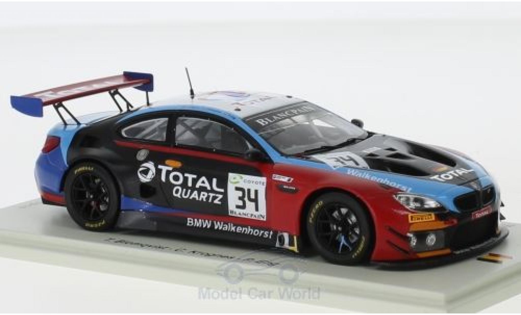 Bmw M6 1/18 Spark GT3 No.34 Walkenhorst Motorsport 24h Spa 2018 T.Blomqvist/C.Krognes/P.Eng modelauto