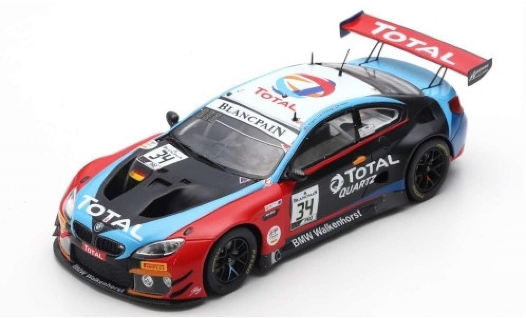 Bmw M6 1/43 Spark GT3 No.34 Walkenhorst Motorsport Total 24h Spa 2019 M.Jensen/C.Krognes/N.Catsburg modelauto