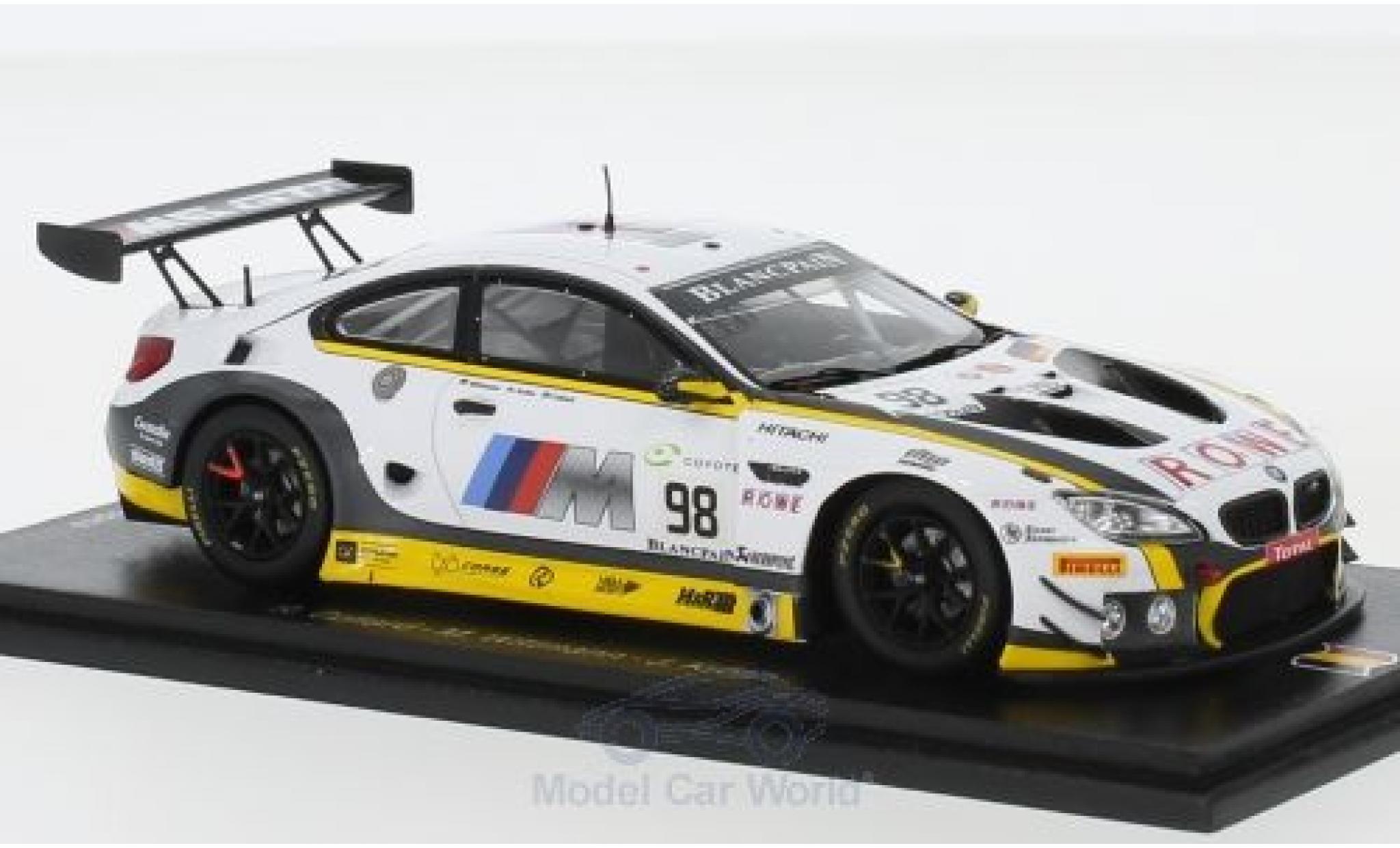 Bmw M6 1/43 Spark GT3 No.98 ROWE Racing 24h Spa 2018 R.Collard/M.Wittmann/J.Krohn modelauto