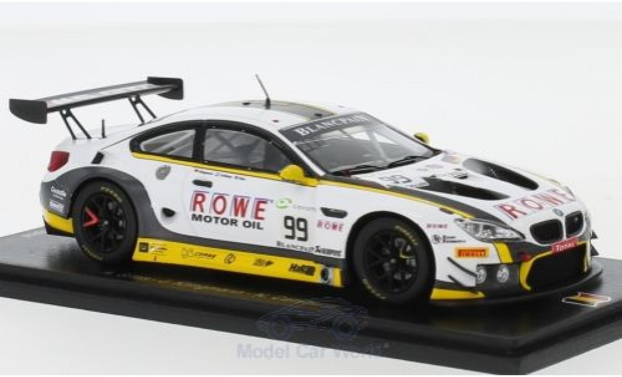 Bmw M6 1/43 Spark GT3 No.99 ROWE Racing 24h Spa 2018 A.Sims/J.Klingmann/N.Catsburg modelauto