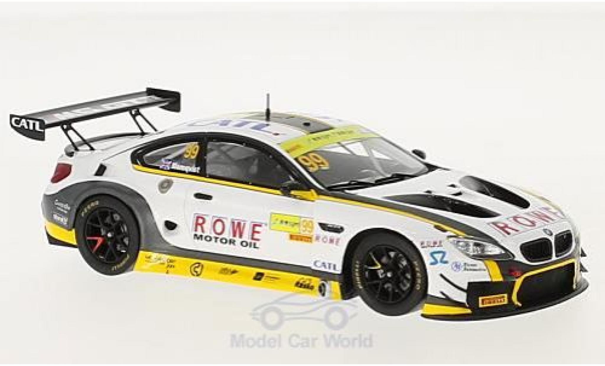 Bmw M6 1/43 Spark GT3 No.99 Rowe Racing Fia GT World Cup Macau 2017 T.Blomqvist modelauto
