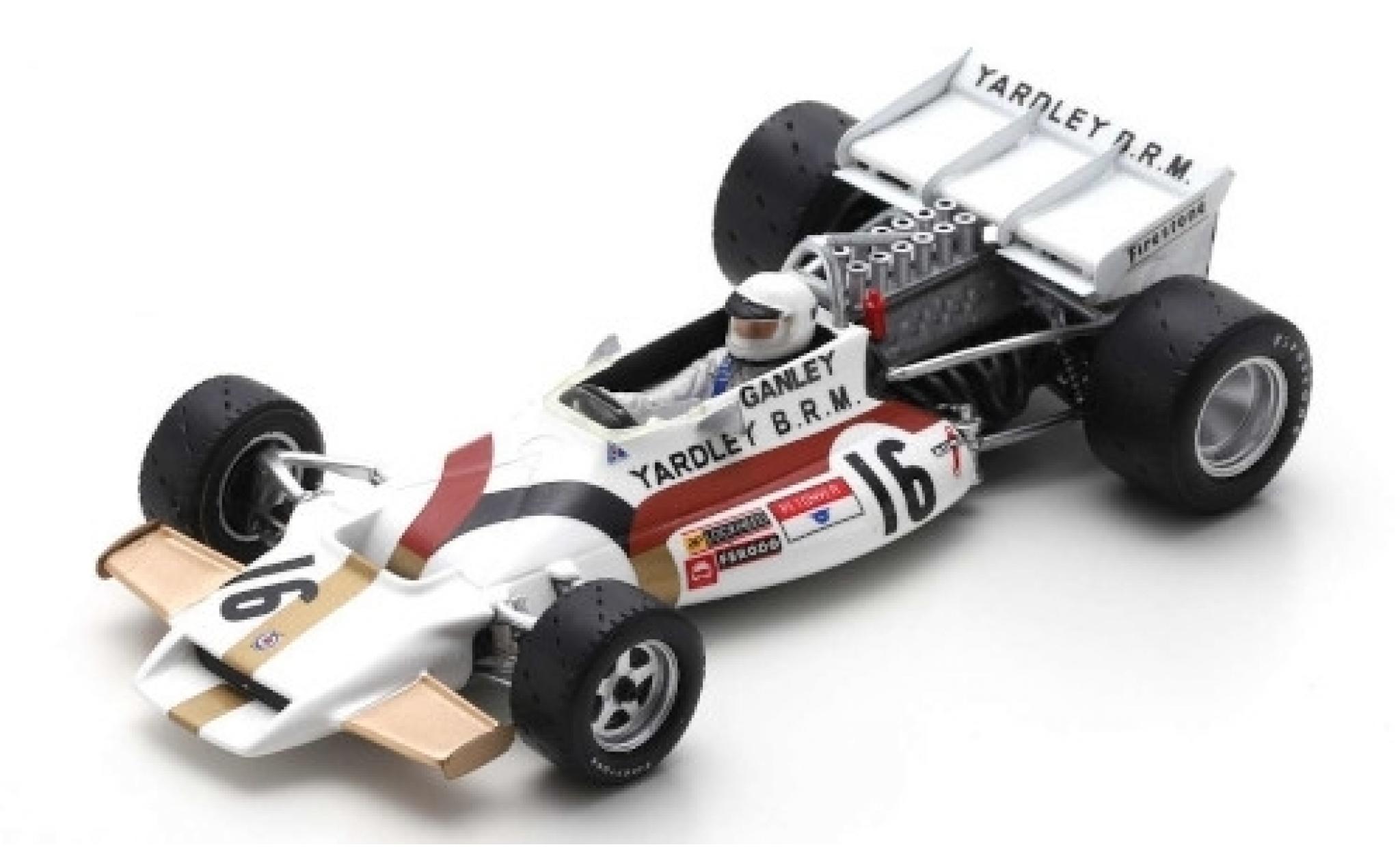 Brm P160 1/43 Spark BRM No.16 Yardley B.R.M. Formel 1 GP USA 1971 H.Ganley modelauto