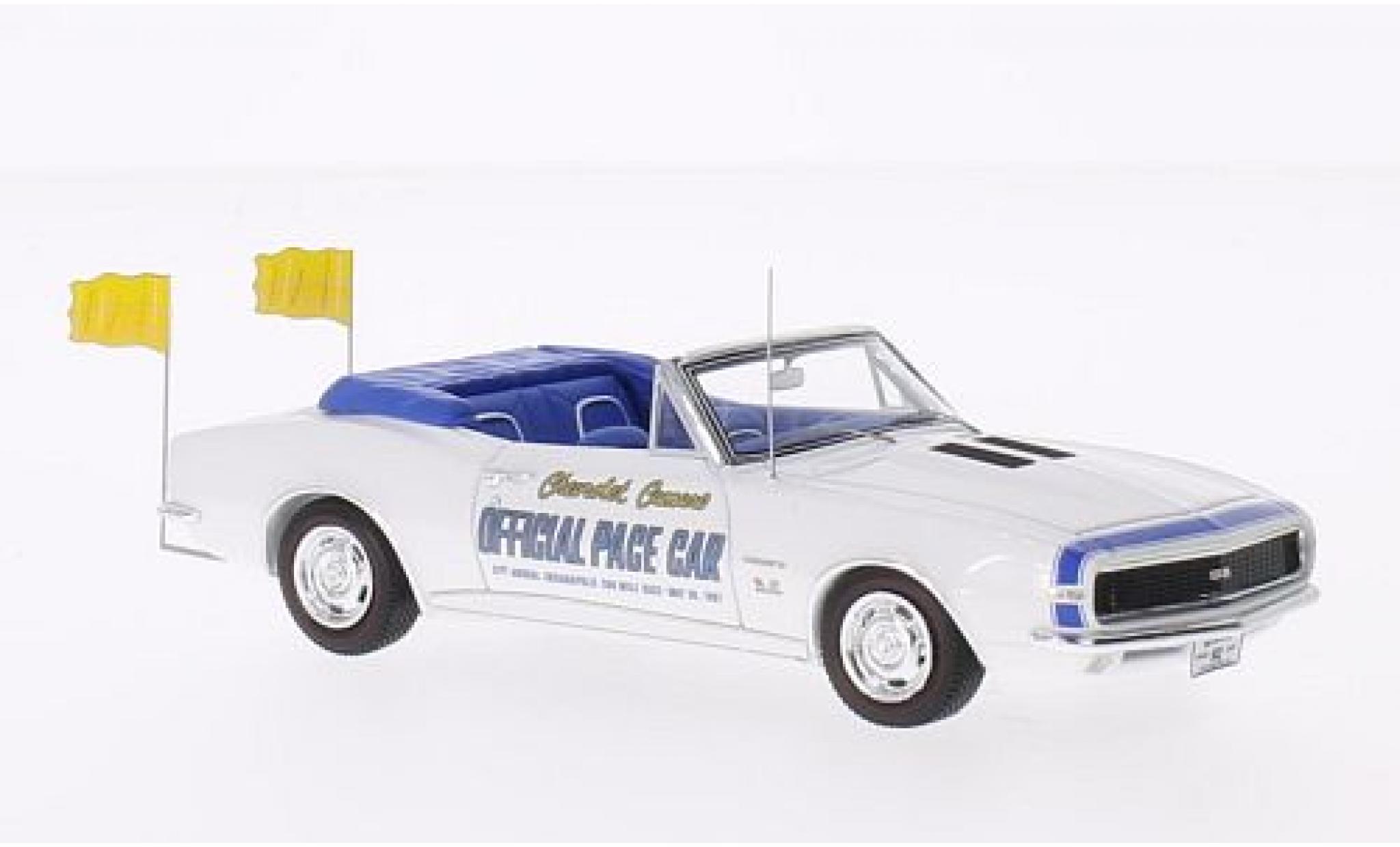 Chevrolet Camaro 1/43 Spark Cabriolet Pace Car Indianapolis 500 wit 1967 modelauto
