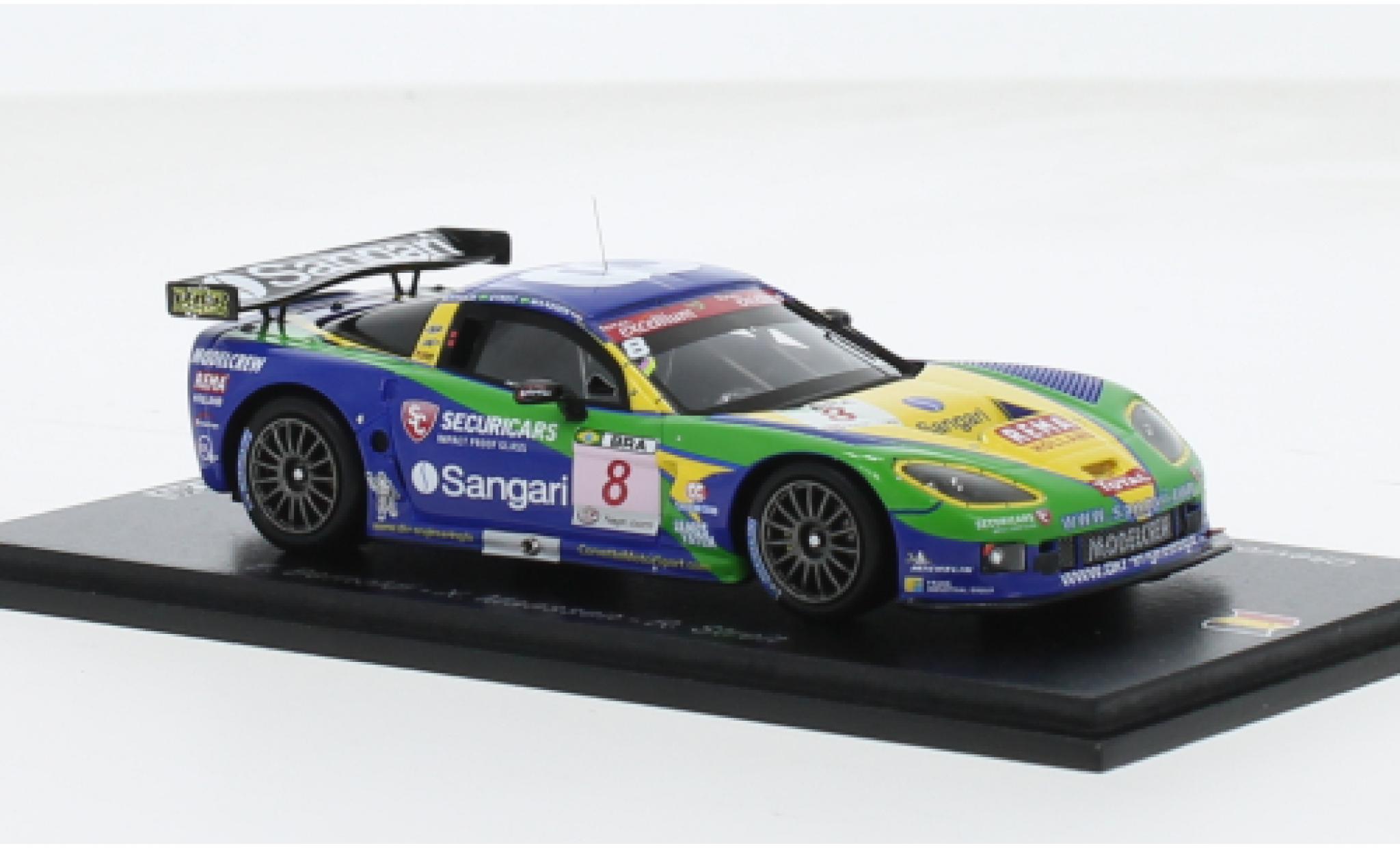 Chevrolet Corvette 1/43 Spark C6.R No.8 Sangari Team Brazil 24h Spa 2009 1:43 modelauto