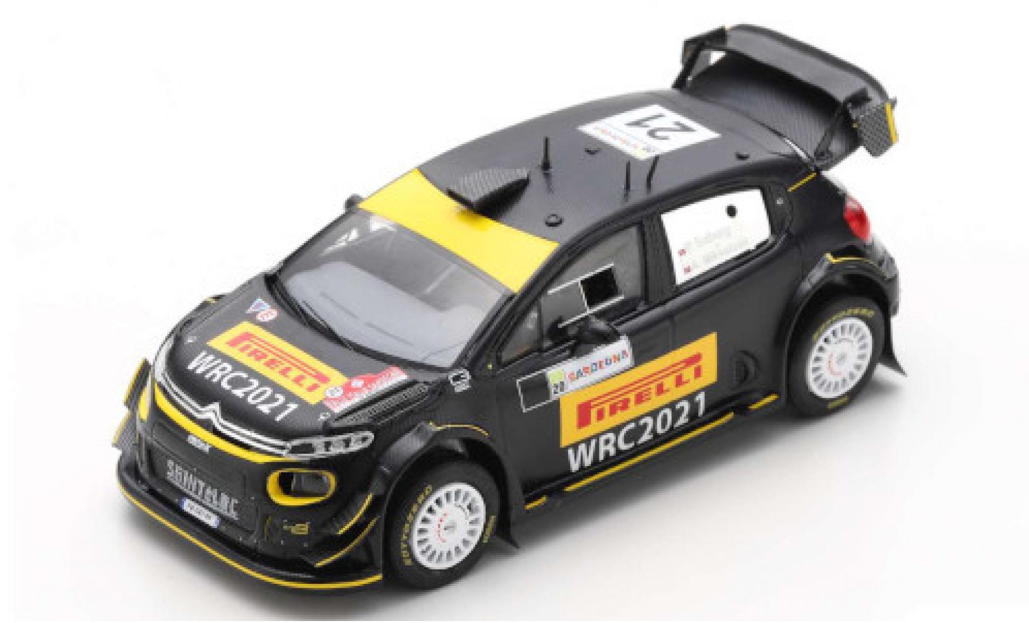 Citroen C3 1/43 Spark WRC No.21 Saint&eacute;Loc Racing Rallye WM Rallye Sardinien 2020 Reifentest Pirelli P.Solberg/A.Mikkelsen modelauto