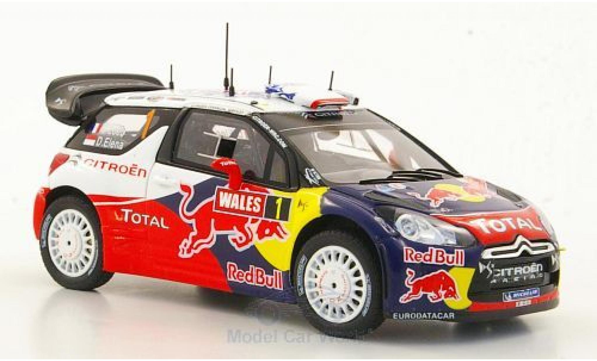 DS Automobiles DS3 1/43 Spark Citroen WRC No.1 Rallye WM Rallye Gro&szlig;britannien 2011 S.Loeb/D.Elena modelauto