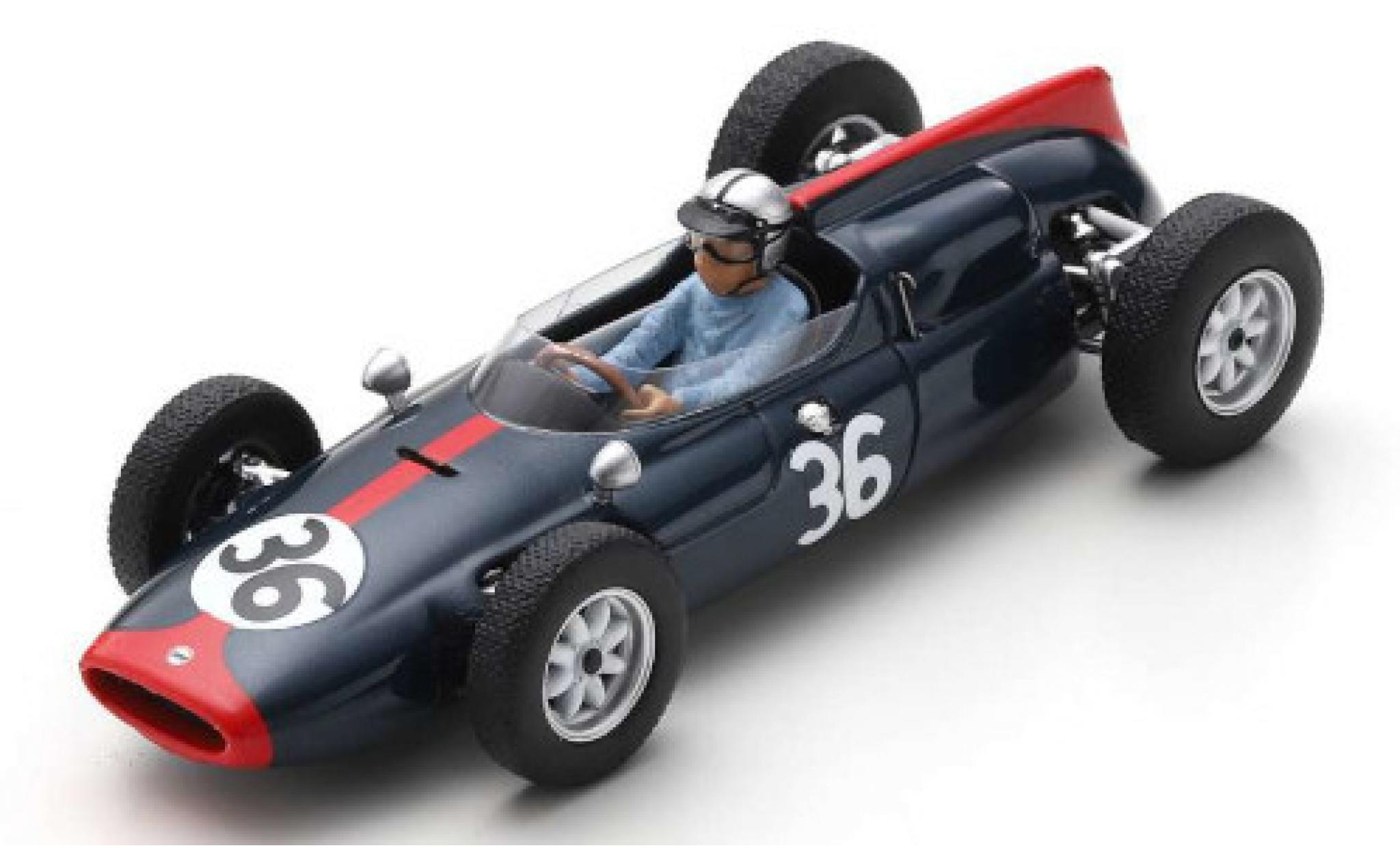 Cooper T53 1/43 Spark No.36 Yeoman Credit Racing Team Formel 1 GP Gro&szlig;britannien 1961 R.Salvadori modelauto