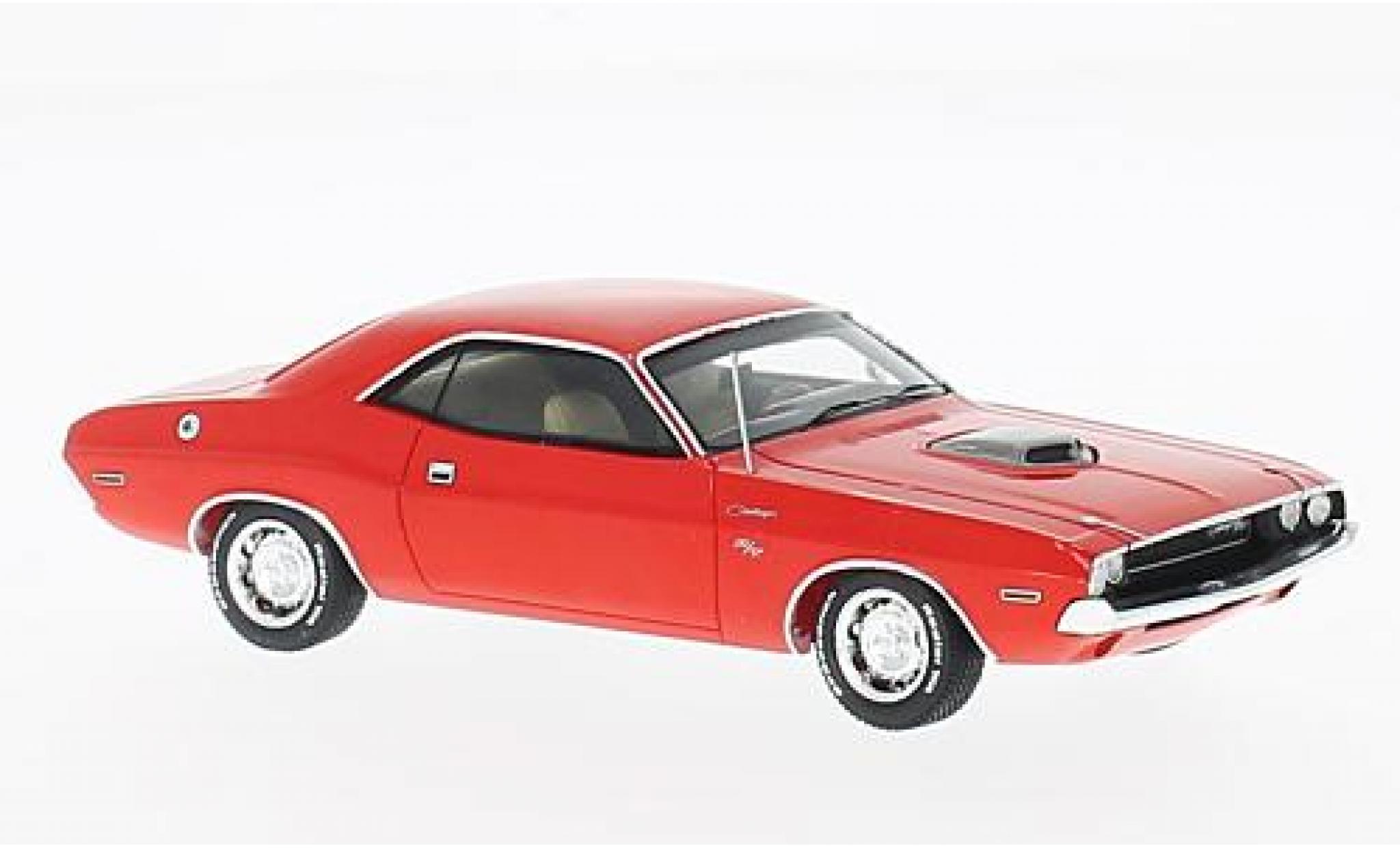 Dodge Challenger 1/43 Spark R/T 426 HEMI rood 1970 modelauto