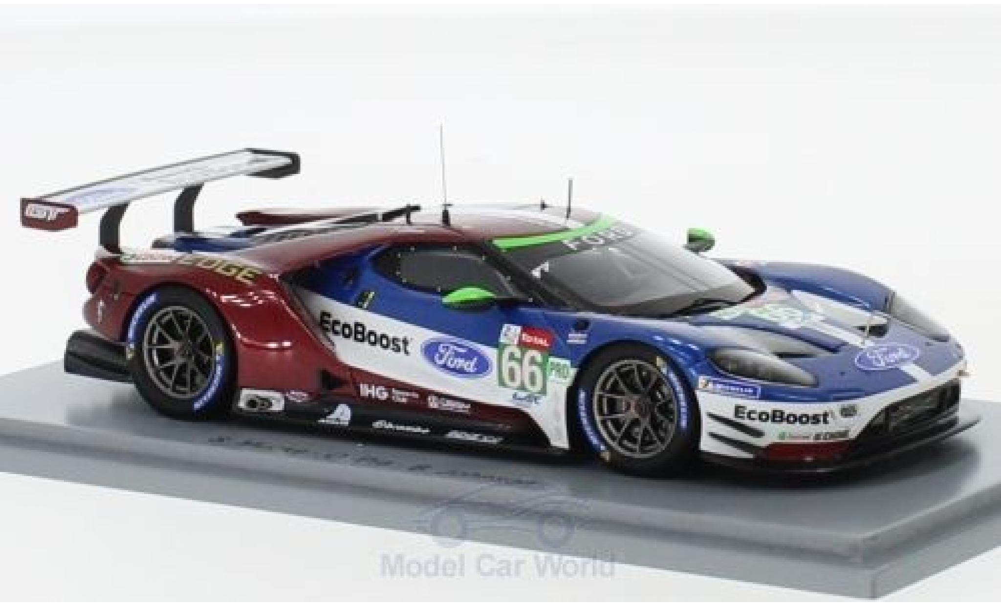 Ford GT 1/43 Spark No.66 Chip Ganassi Team UK 24h Le Mans 2018 S.M&uuml;cke/O.Pla/B.Johnson modelauto