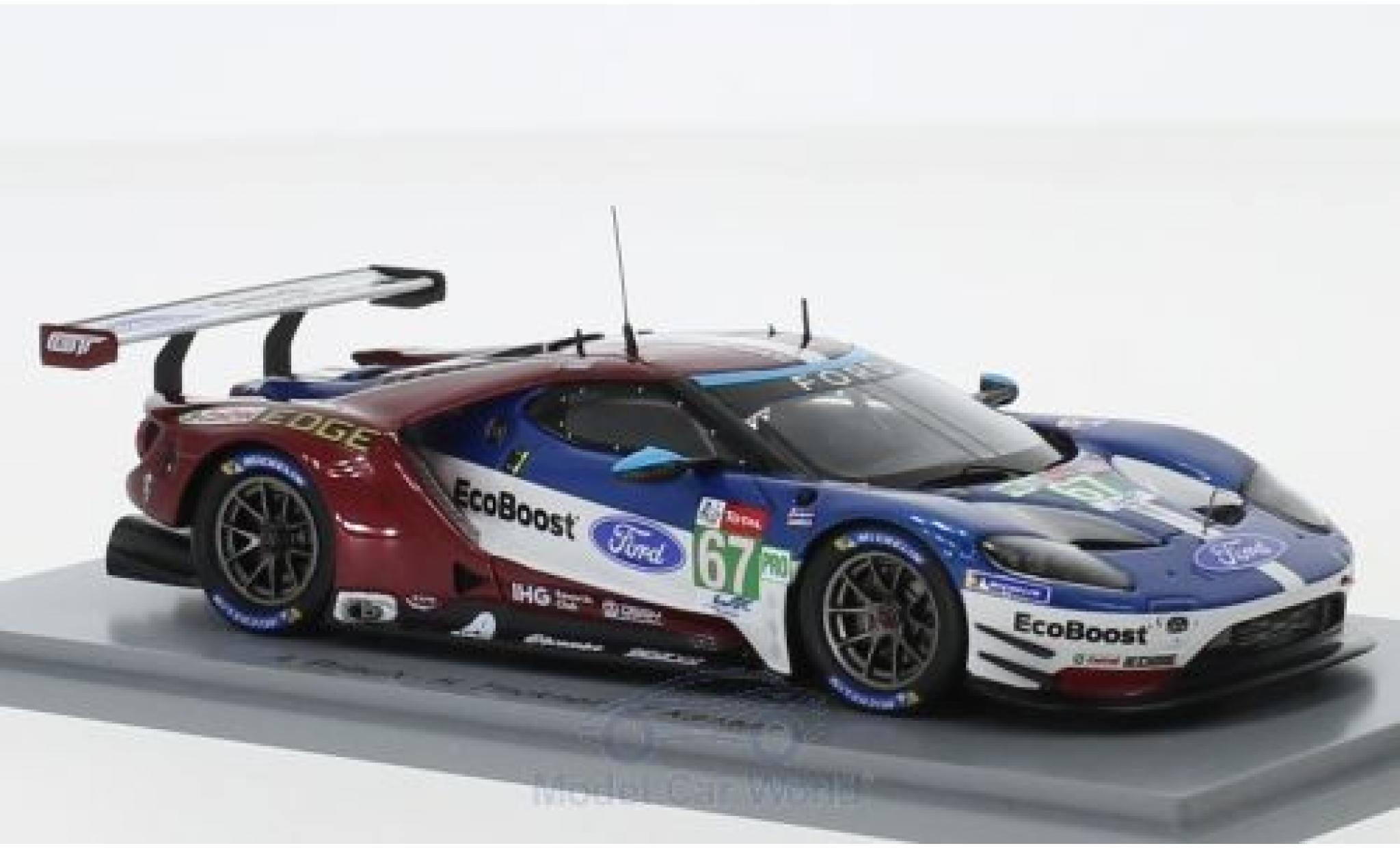 Ford GT 1/43 Spark No.67 Chip Ganassi Team UK 24h Le Mans 2018 H.Tincknell/A.Priaulx/T.Kanaan modelauto