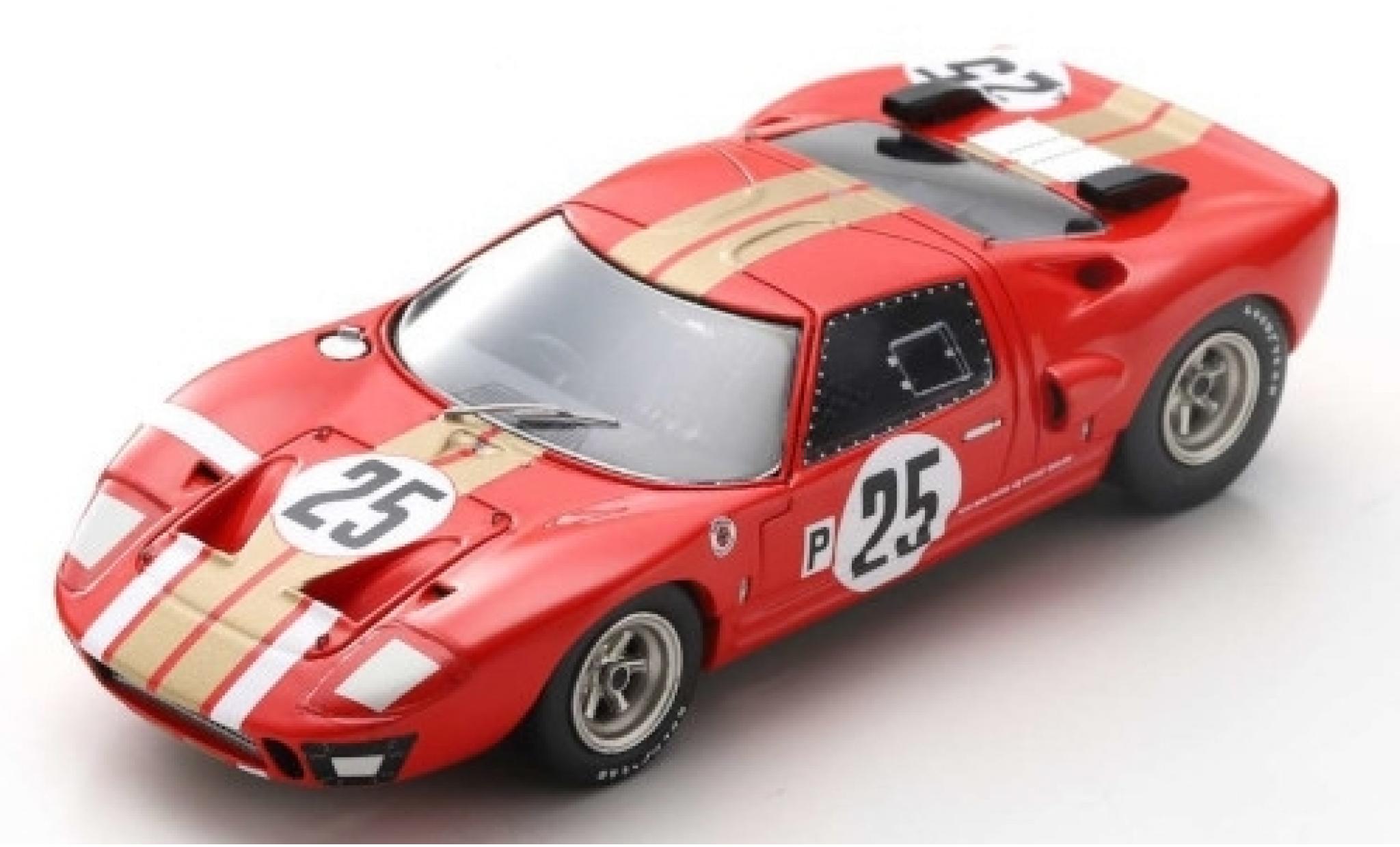 Ford GT40 1/43 Spark AMR1 RHD No.25 Alan Mann Racing 12h Sebring 1966 J.Whitmore/F.Gardner modelauto