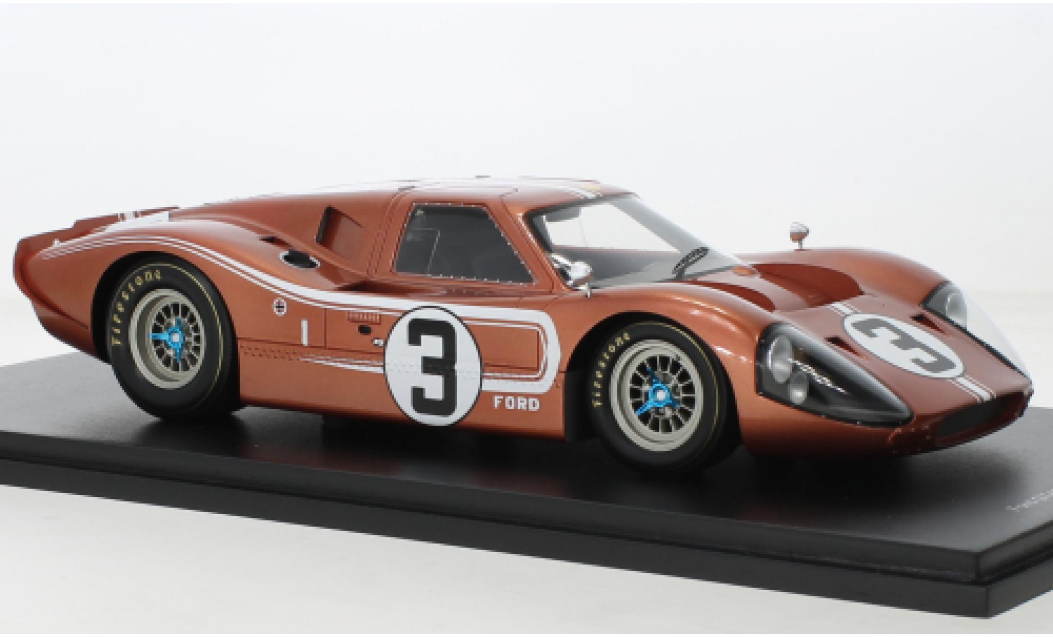 Ford GT40 1/18 Spark Mk IV RHD No.3 24h Le Mans 1967 1:18 modelauto