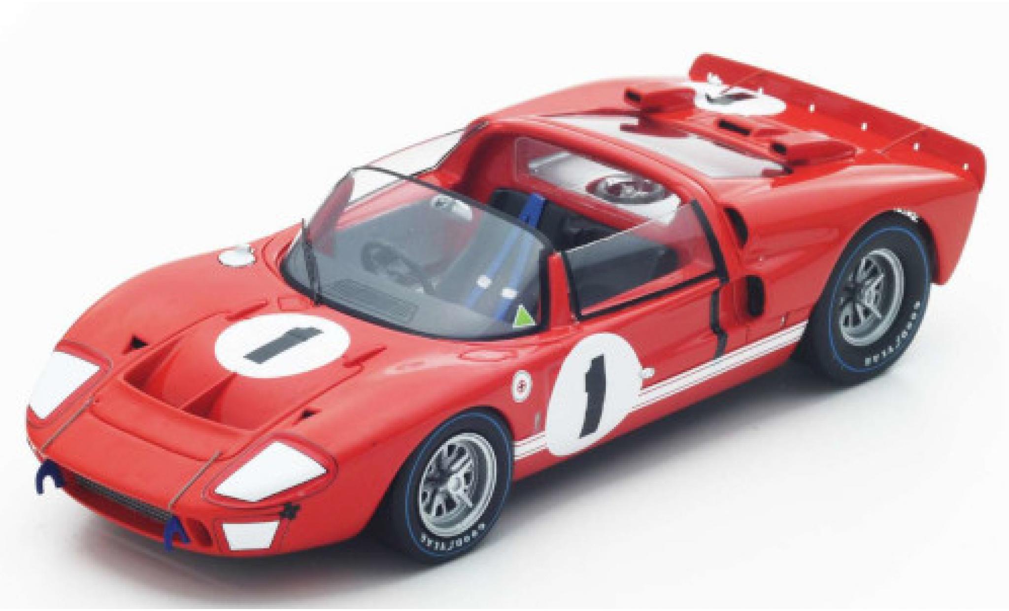 Ford GT40 1/18 Spark X1 RHD No.1 12h Sebring 1966 K.Miles/L.Ruby modelauto