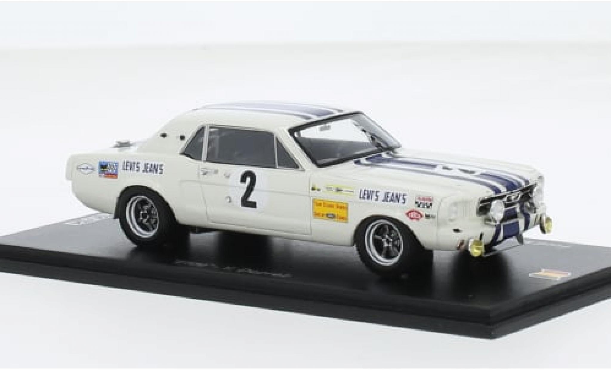 Ford Mustang 1/43 Spark No.2 Team Claude Dubois 24h Spa 1968 1:43 modelauto