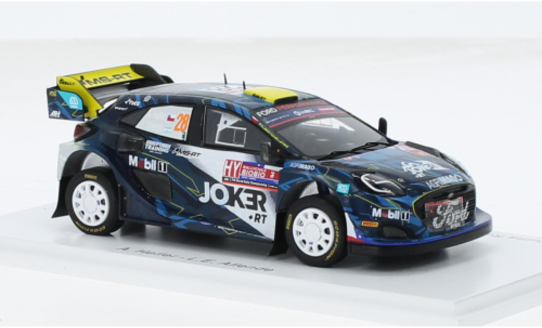 Ford Puma 1/43 Spark Rally1 No.28 M-Sport World Rally Team Rallye WM Rallye Chile 2023 1:43 modelauto