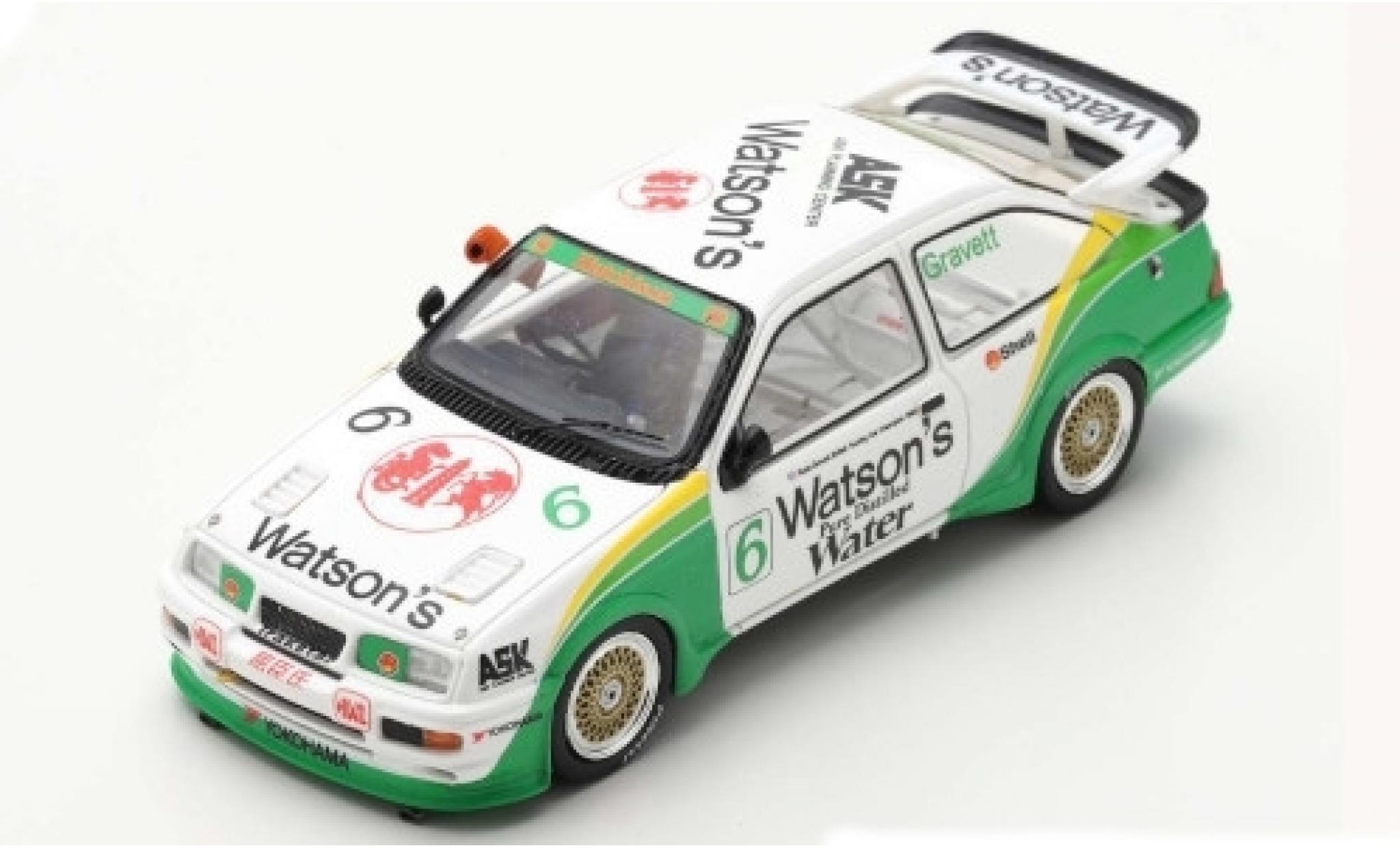 Ford Sierra 1/43 Spark RS500 Cosworth No.6 Watsons Macau Guia Race 1990 R.Gravett modelauto