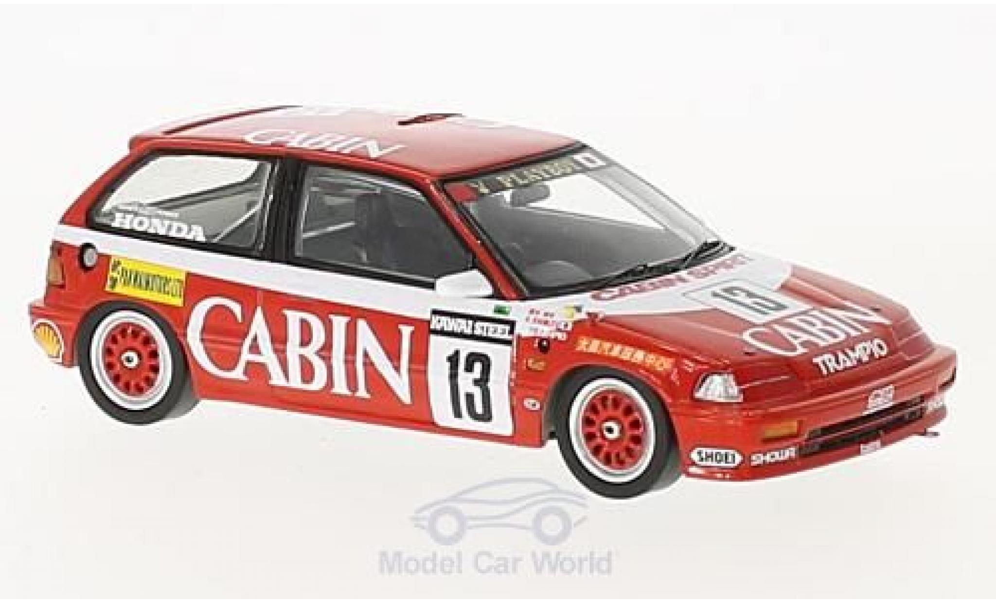 Honda Civic 1/43 Spark EF3 RHD No.13 Cabin Macau Guia Race 1988 K.Shimizu modelauto