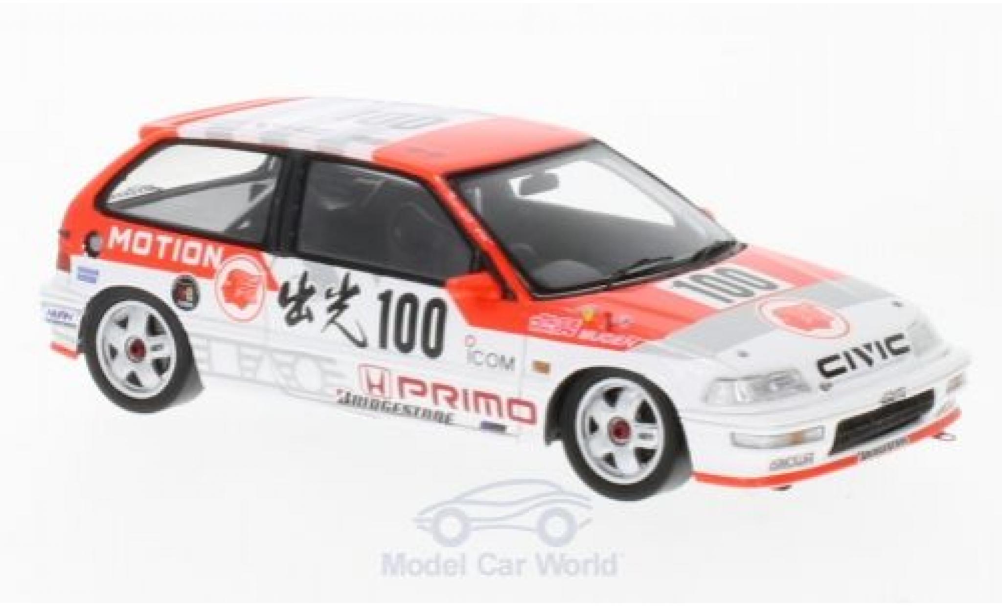 Honda Civic 1/43 Spark EF9 RHD No.100 JTC 500km Suzuka 1990 O.Nakako/H.Okada modelauto