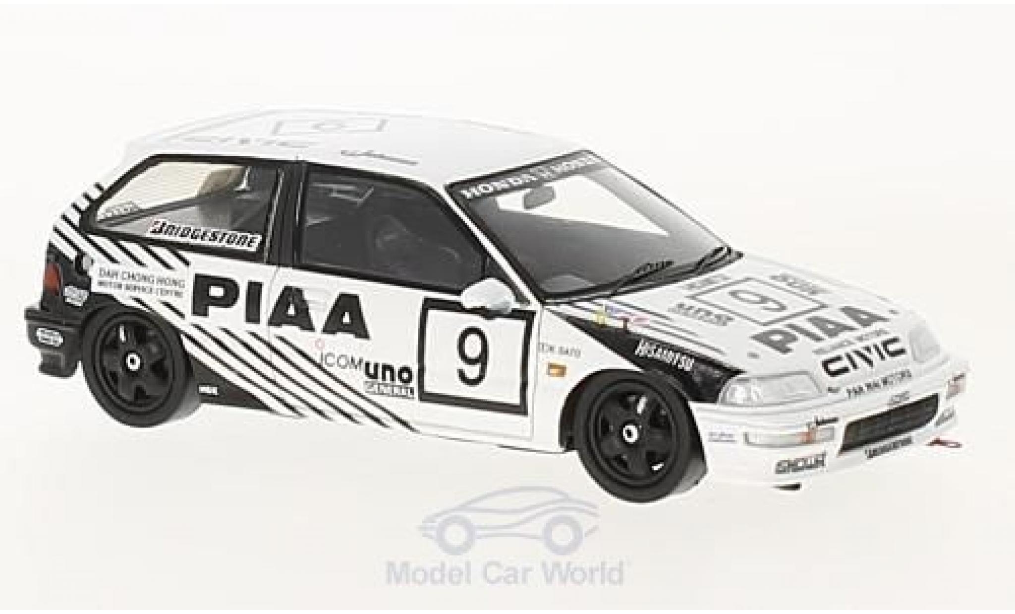 Honda Civic 1/43 Spark EF9 RHD No.9 PIAA Macau Guia Race 1990 K.Sato modelauto