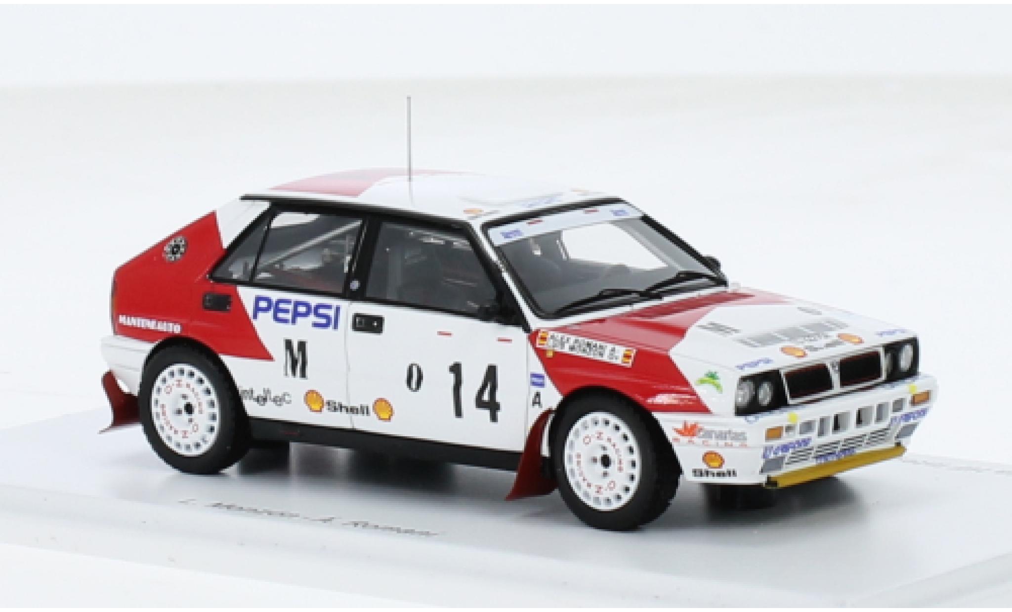 Lancia Delta 1/43 Spark HF Integrale 16V No.14 Rally Costa Brava 1991 1:43 modelauto