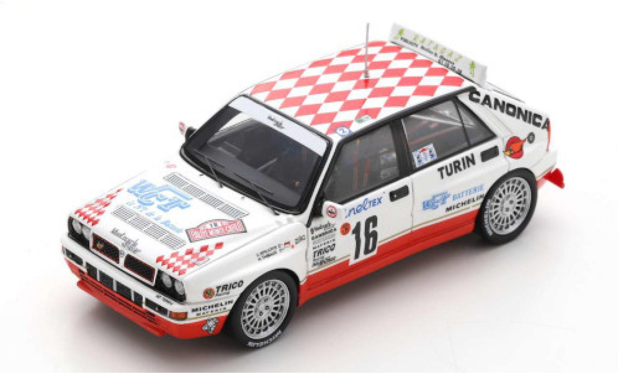 Lancia Delta 1/43 Spark HF Integrale EVO Gr.N No.16 Rallye WM Rallye Monte Carlo 1993 C.Spiliotis/H.Thibaud modelauto