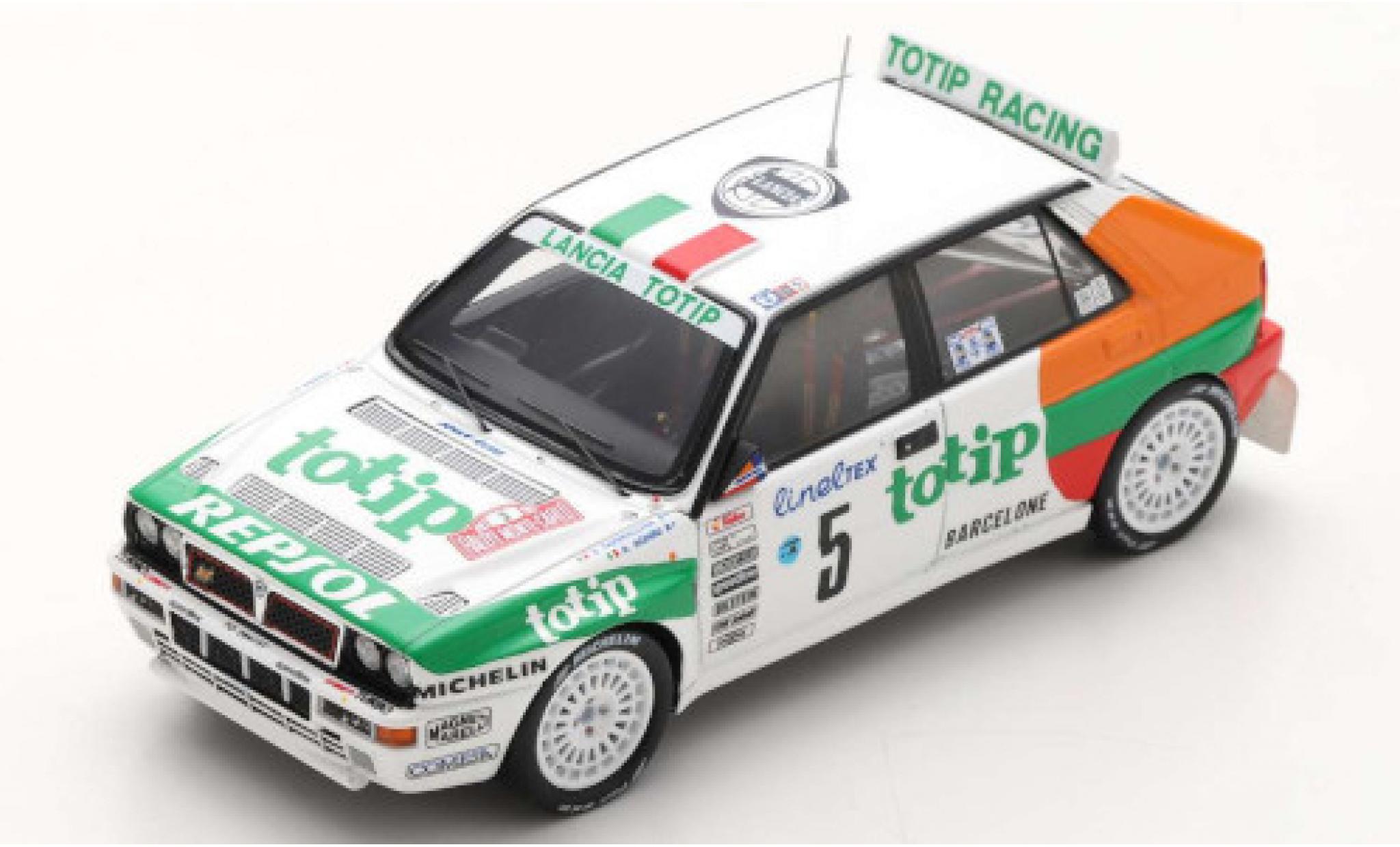 Lancia Delta 1/43 Spark HF Integrale EVO No.5 Jolly Club Totip Rallye WM Rallye Monte Carlo 1993 A.Aghini/S.Farnocchia modelauto