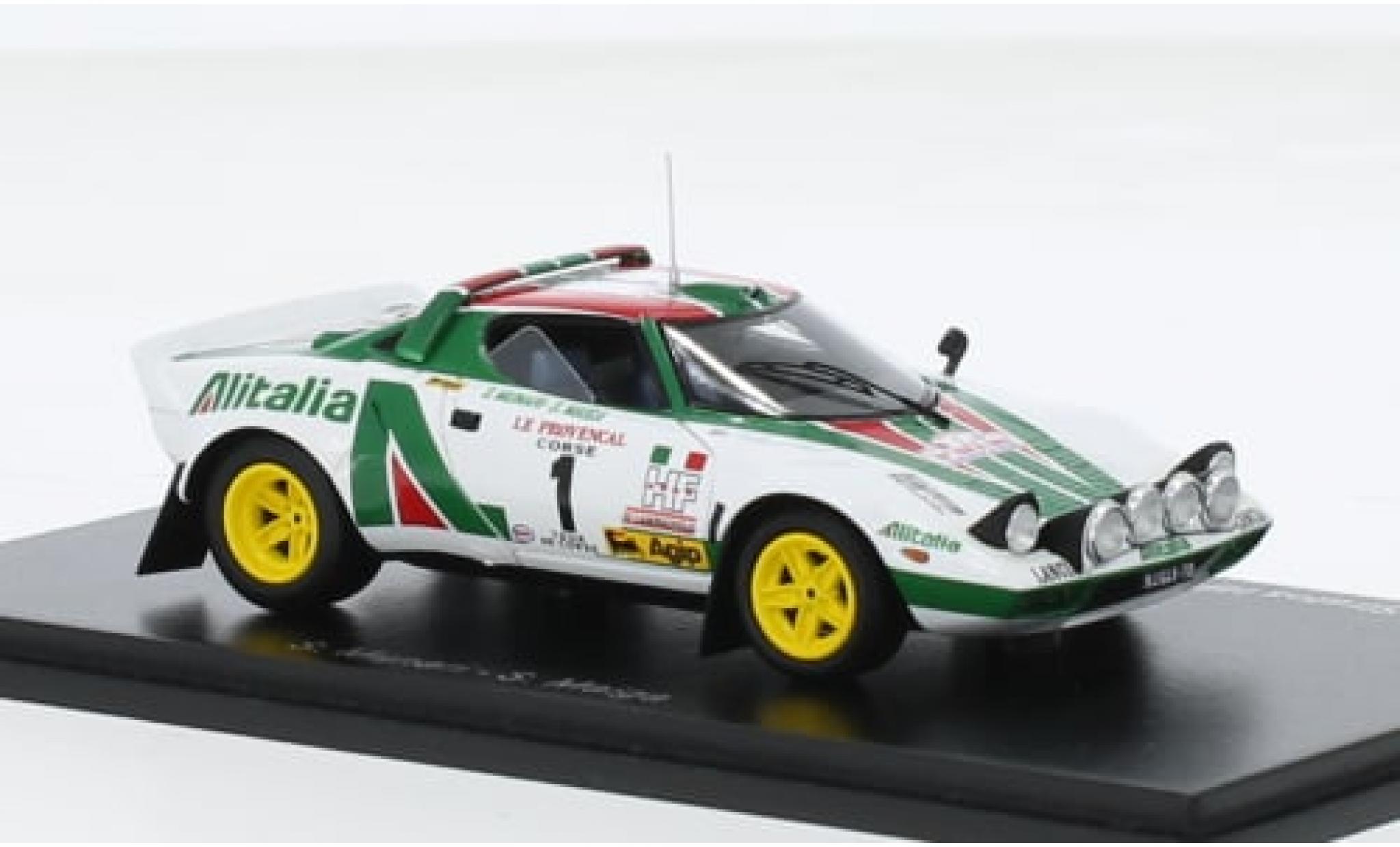 Lancia Stratos 1/43 Spark HF No.1 Alitalia Rallye WM Tour de Corse 1976 1:43 modelauto