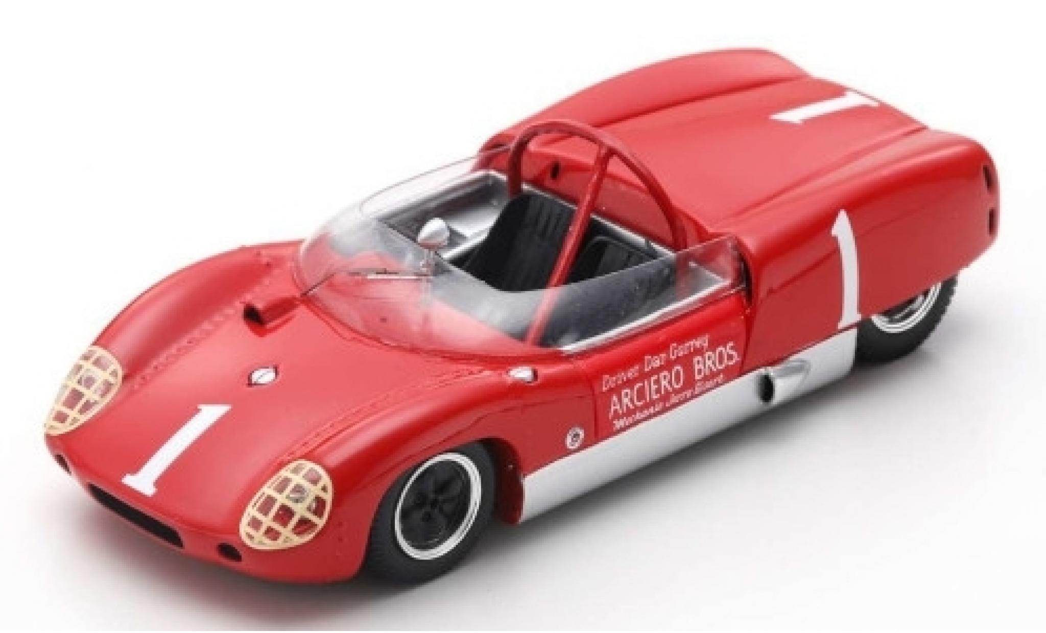 Lotus 19 1/43 Spark RHD No.1 Arciero Bros. Nassau Trophy 61 D.Gurney modelauto