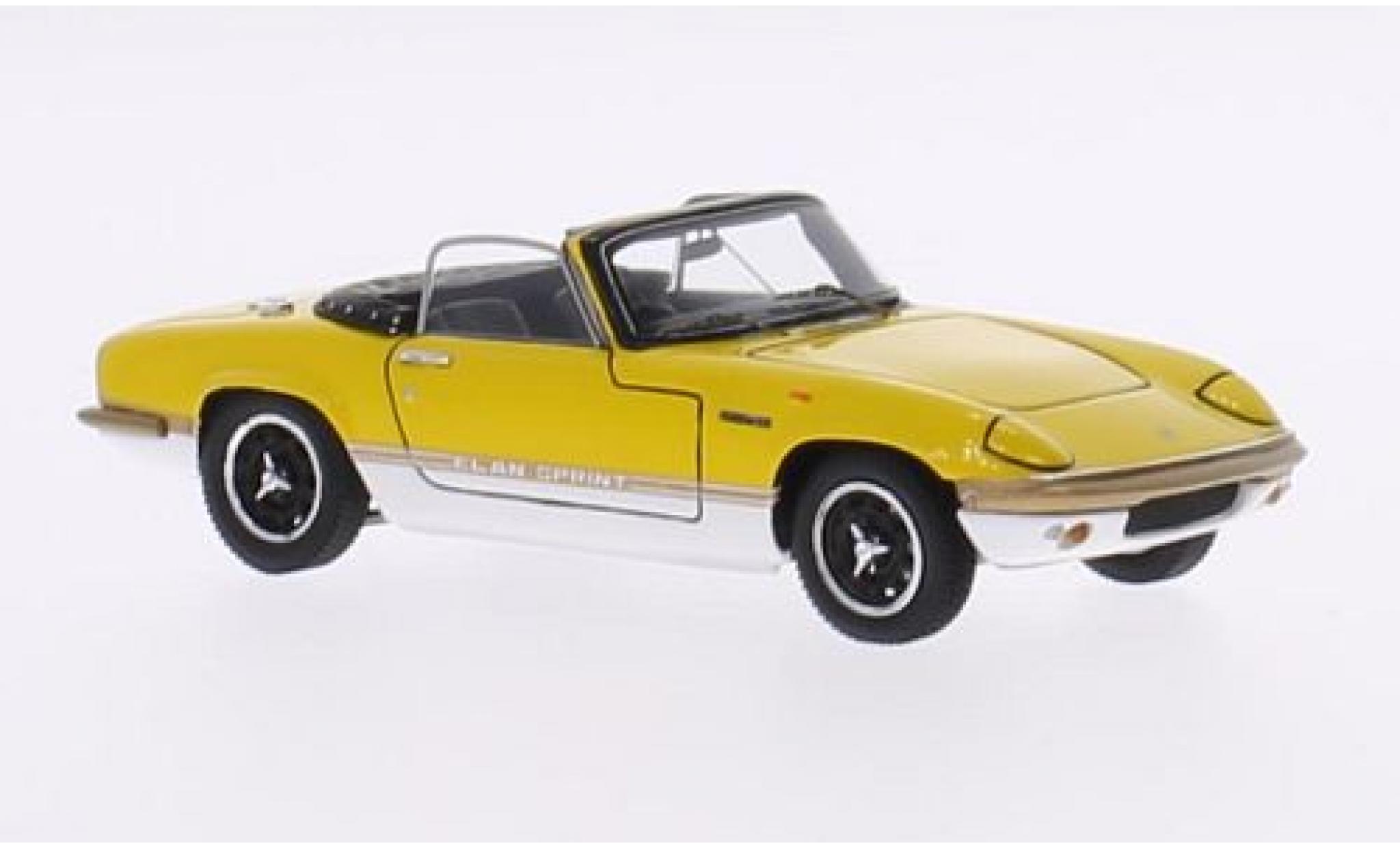 Lotus Elan 1/43 Spark Sprint DHC geel/wit RHD modelauto