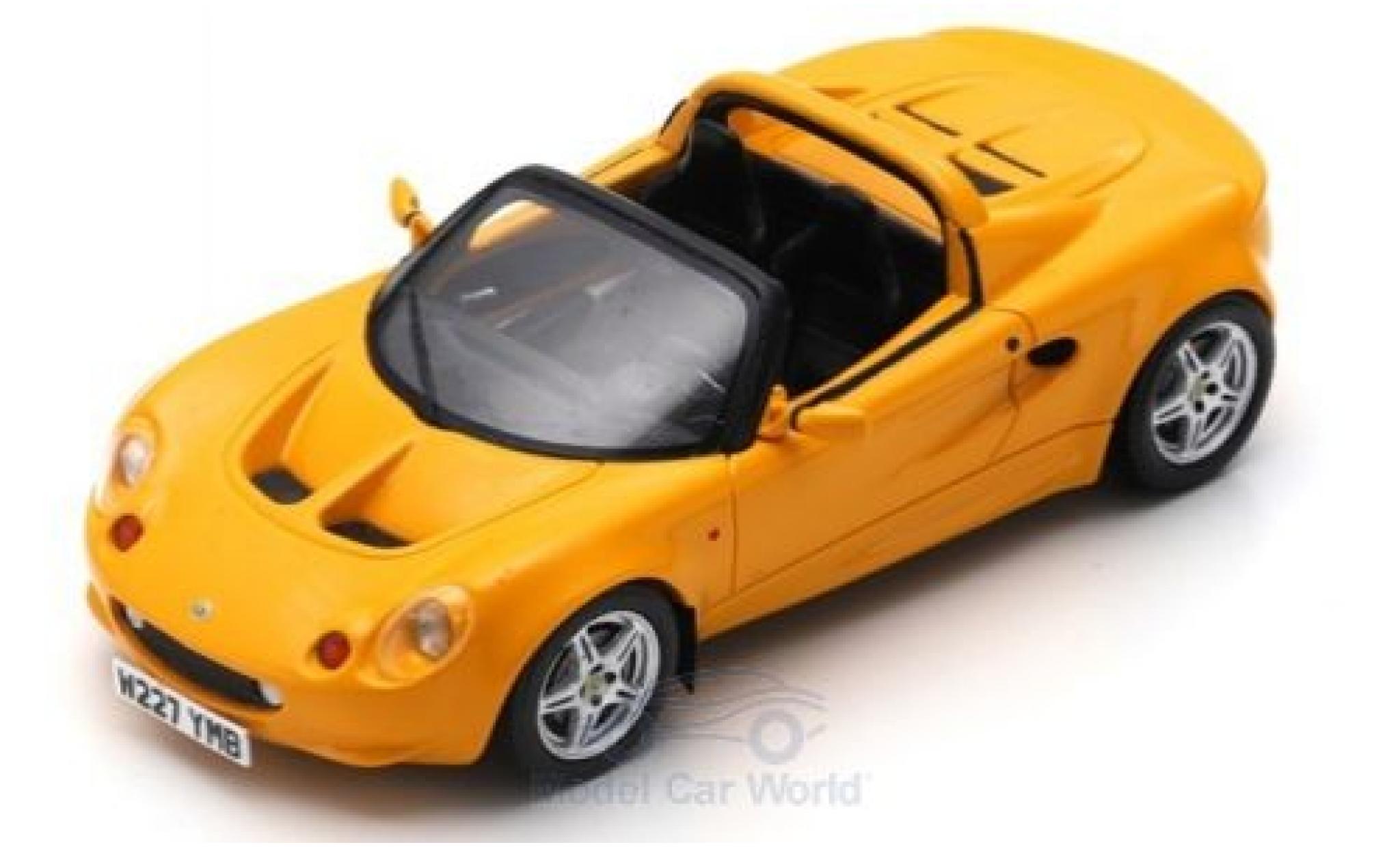 Lotus Elise 1/43 Spark S1 geel 1996 modelauto