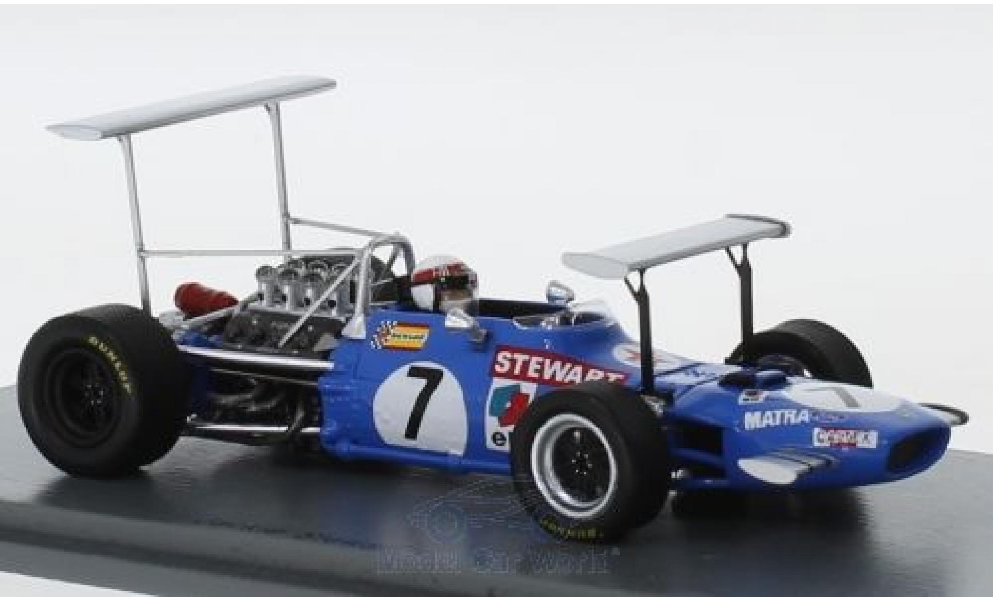 Matra MS1 1/43 Spark 0 No.7 Formel 1 GP South Afrika 1969 J.Stewart modelauto
