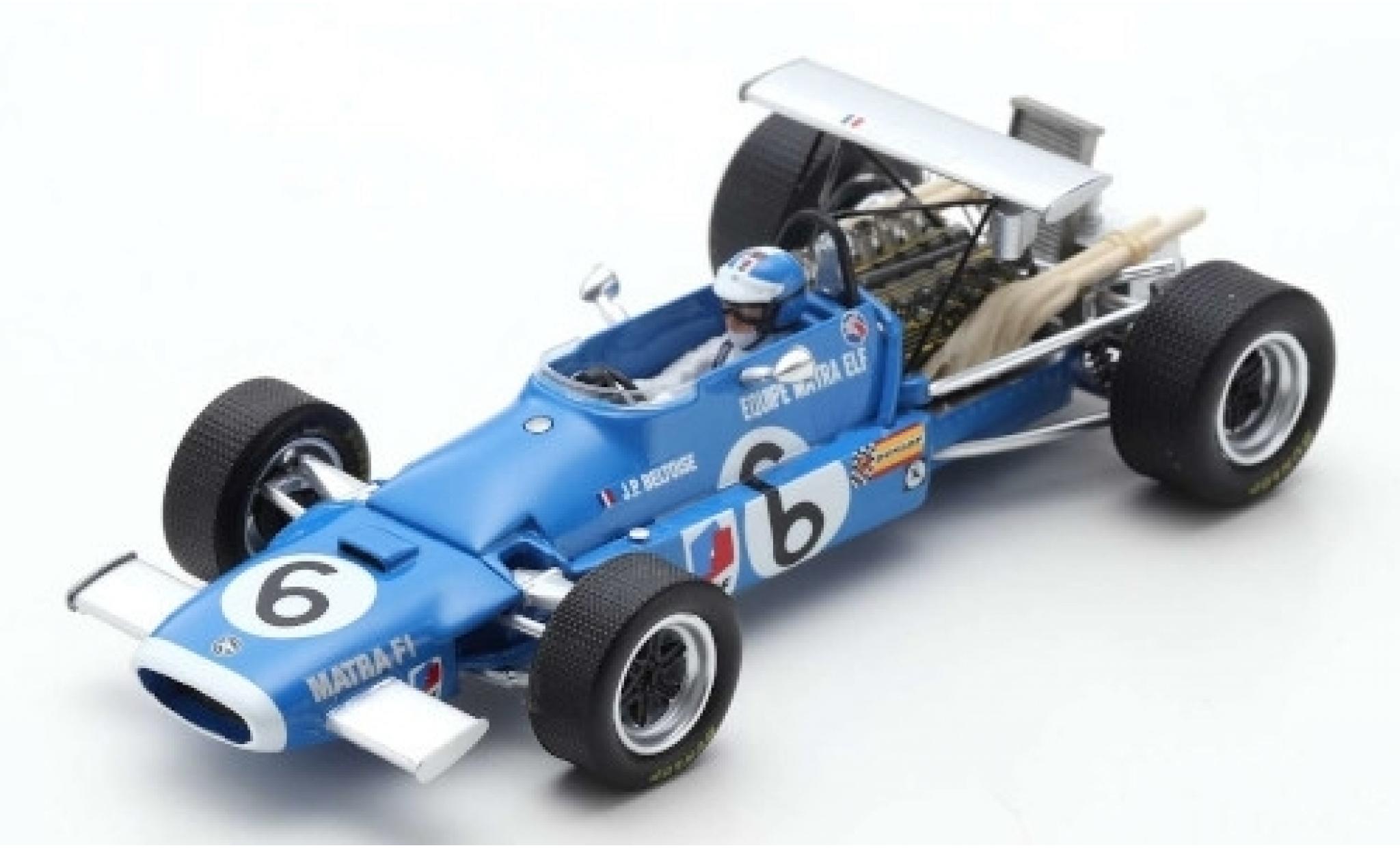 Matra MS1 1/43 Spark 1 No.6 Equipe Elf Formel 1 GP Italien 1968 J-P.Beltoise modelauto