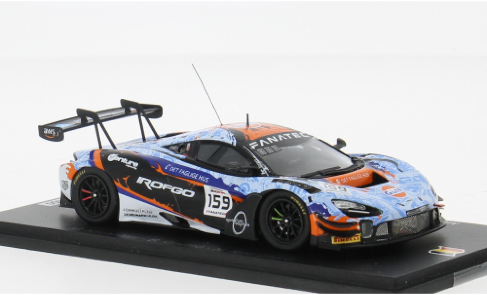 McLaren 720 1/43 Spark S GT3 EVO No.159 Garage 59 24h Spa 2023 1:43 modelauto