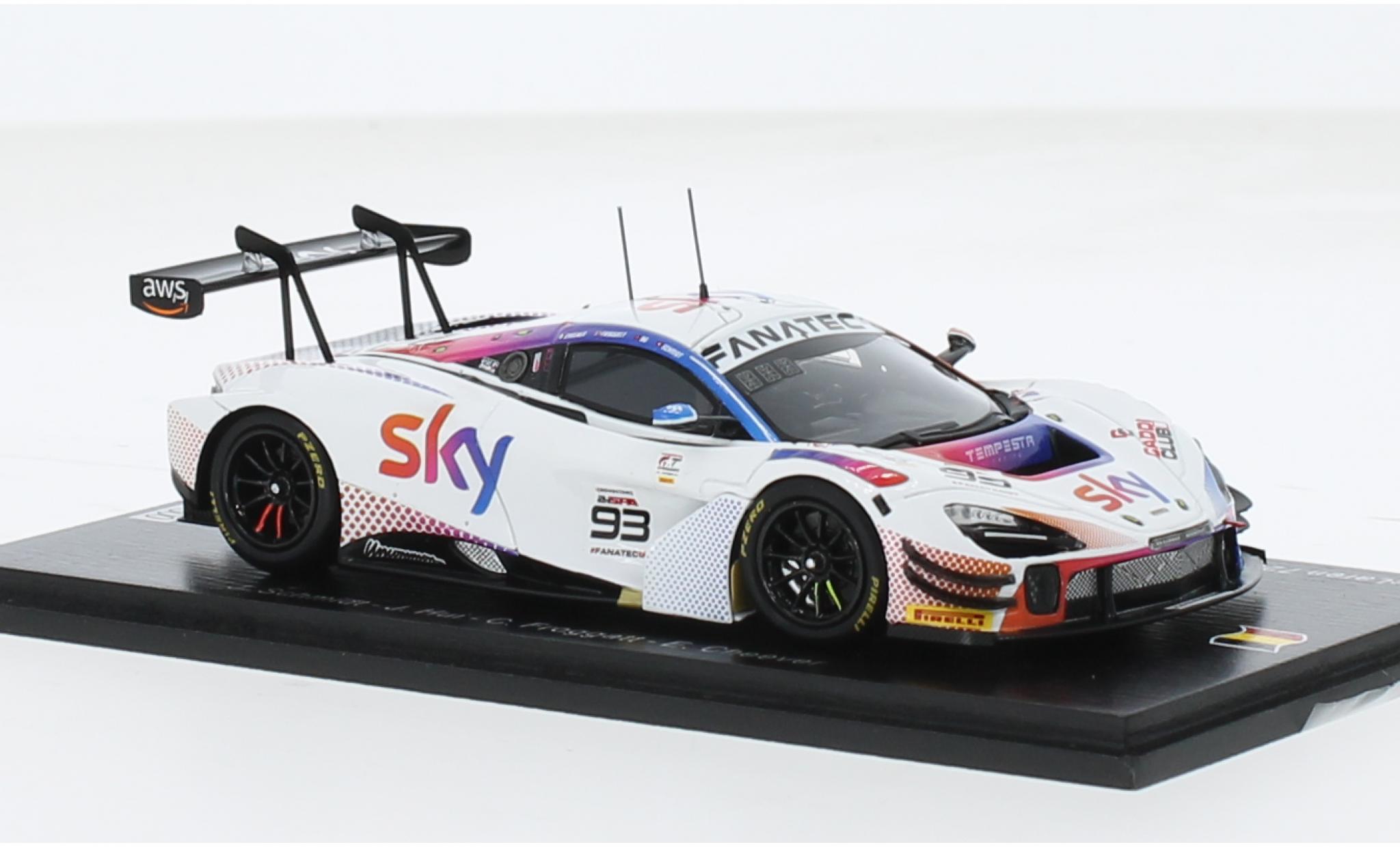 McLaren 720 1/43 Spark S GT3 EVO No.93 SKY - Tempesta Racing 24h Spa 2023 1:43 modelauto