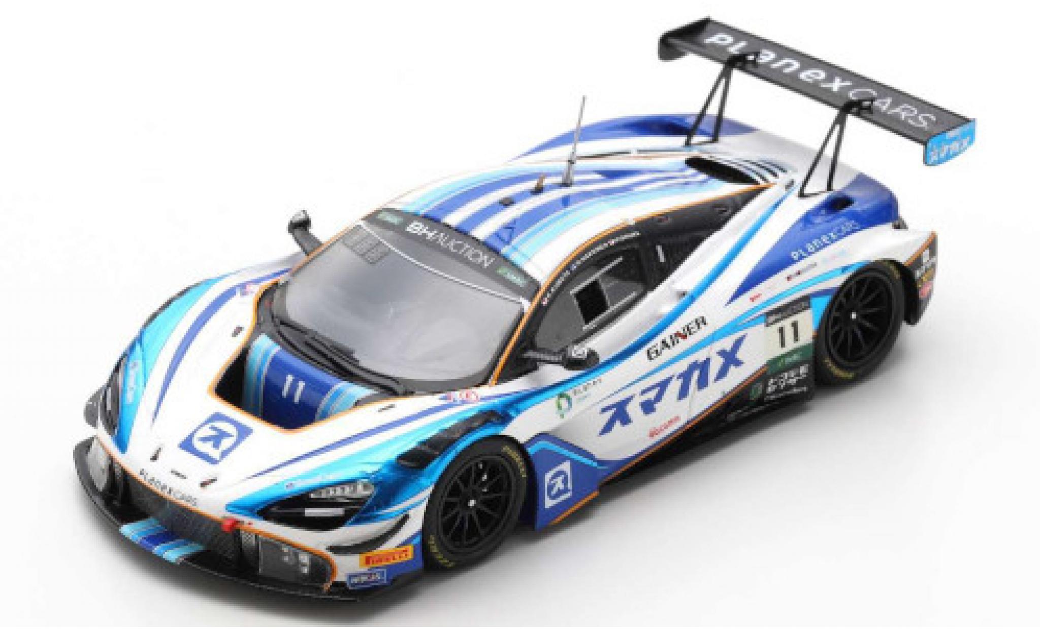 McLaren 720 1/43 Spark S GT3 No.11 Planex Smacam Racing 10H Suzuka 2019 M.Hakkinen/K.Kubota/H.Ishiura modelauto