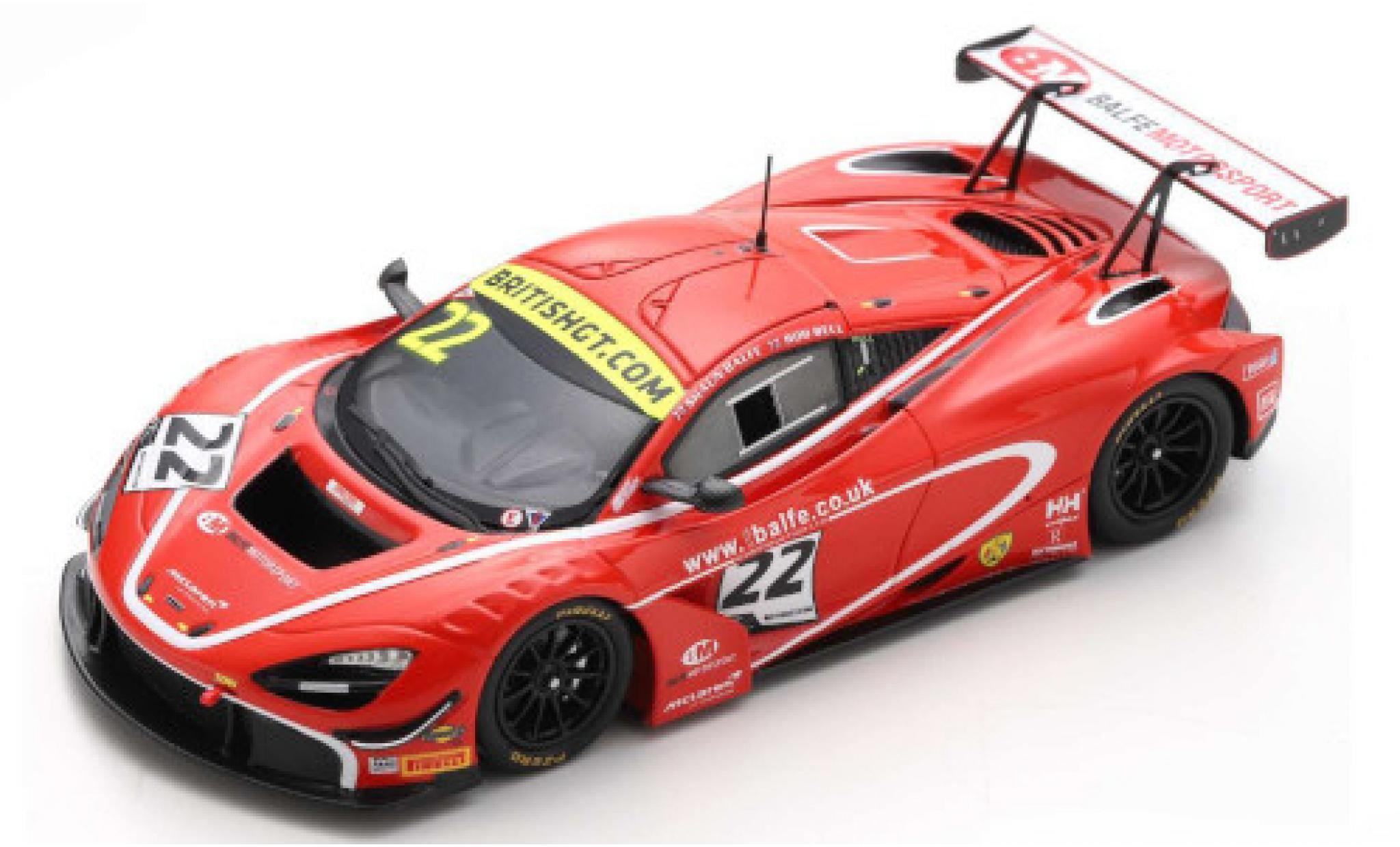 McLaren 720 1/43 Spark S GT3 No.22 Balfe Motorsport British GT Championship 2019 S.Balfe/R.Bell modelauto