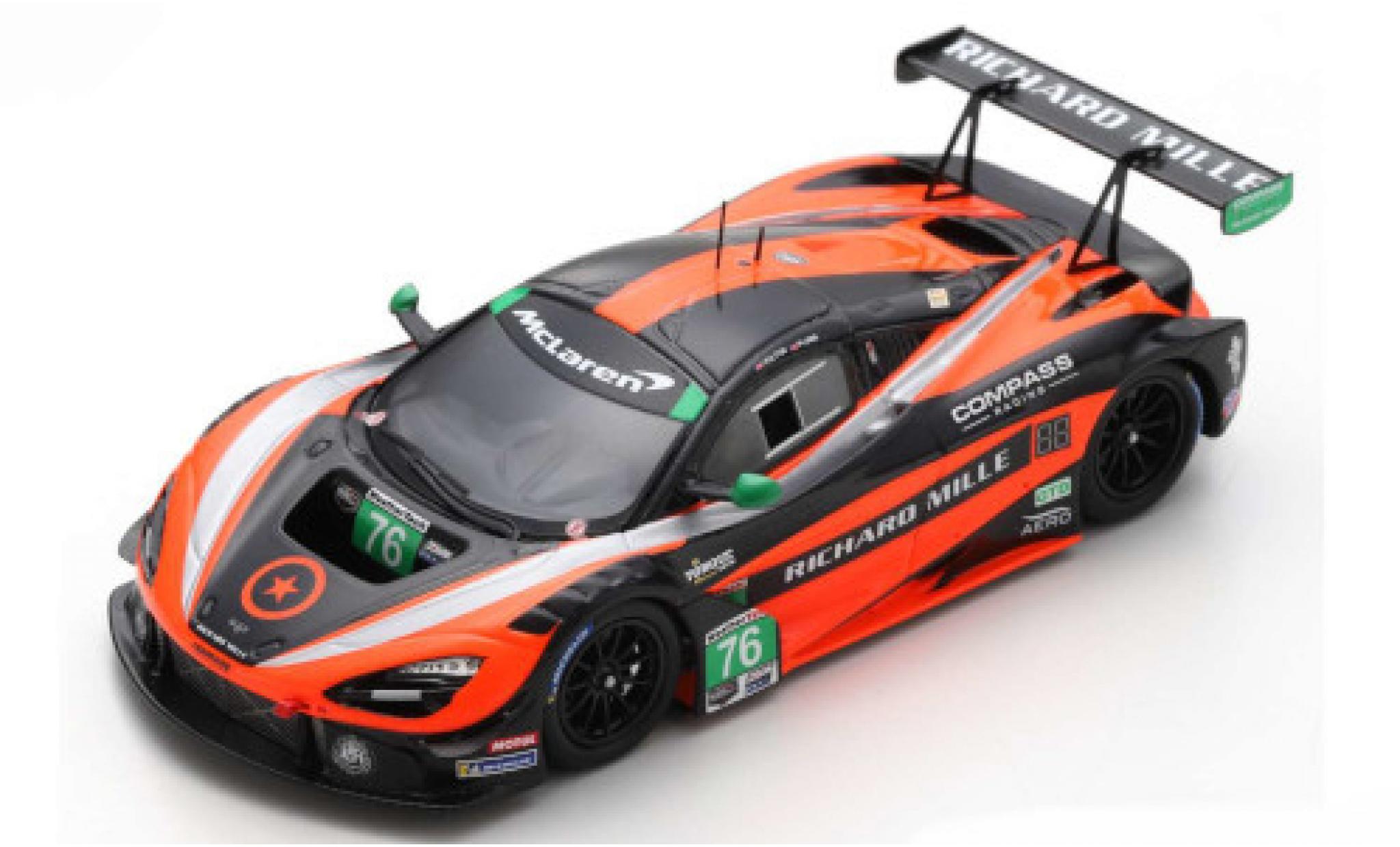 McLaren 720 1/43 Spark S GT3 No.76 Compass Racing Richard Mille Belle Isle 2019 P.Holton/M.Plumb modelauto