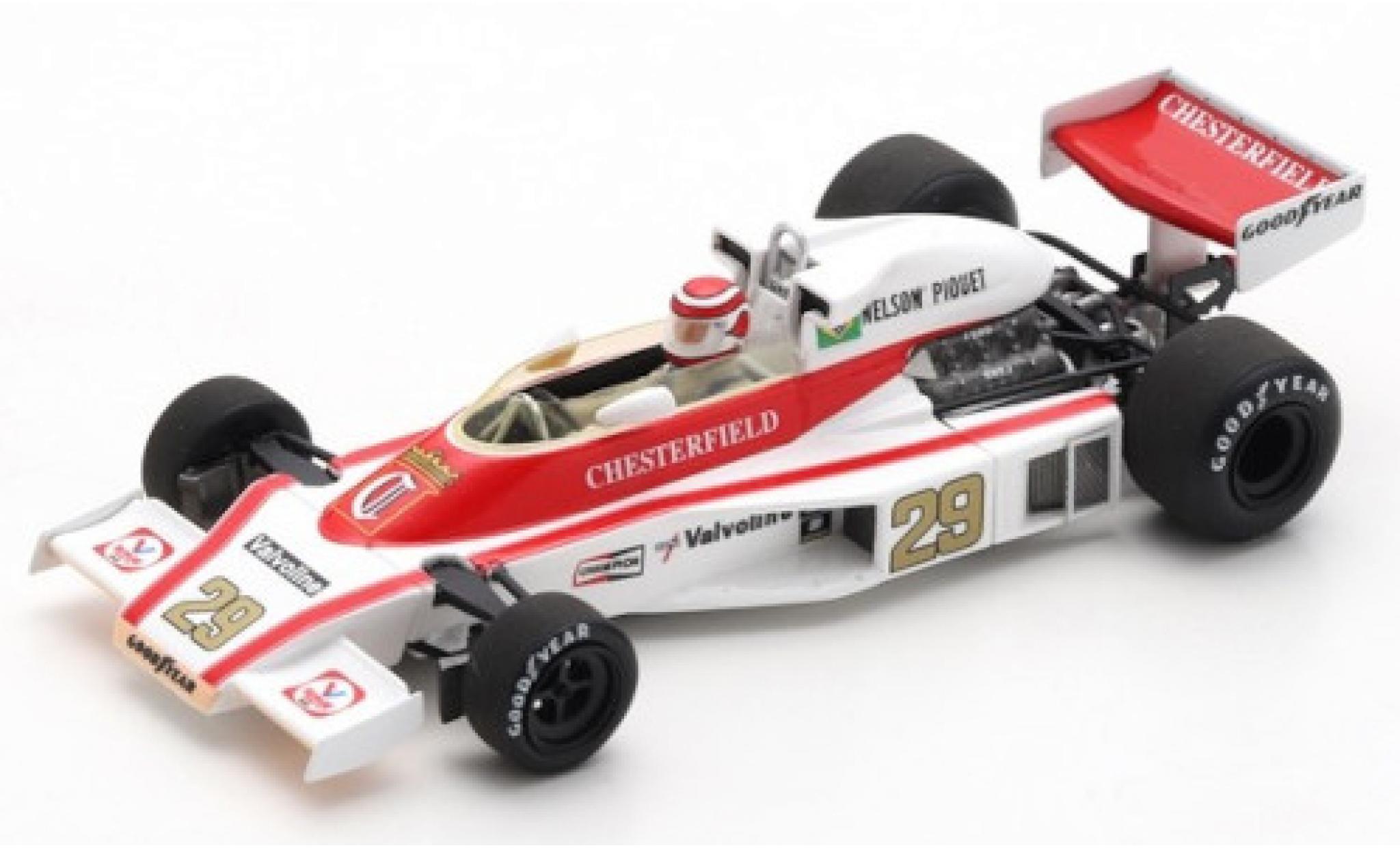 McLaren M23 1/43 Spark Ford No.29 Liggett Group / B&S Fabrications Chesterfield Formel 1 GP &Ouml;sterreich 1978 N.Piquet modelauto