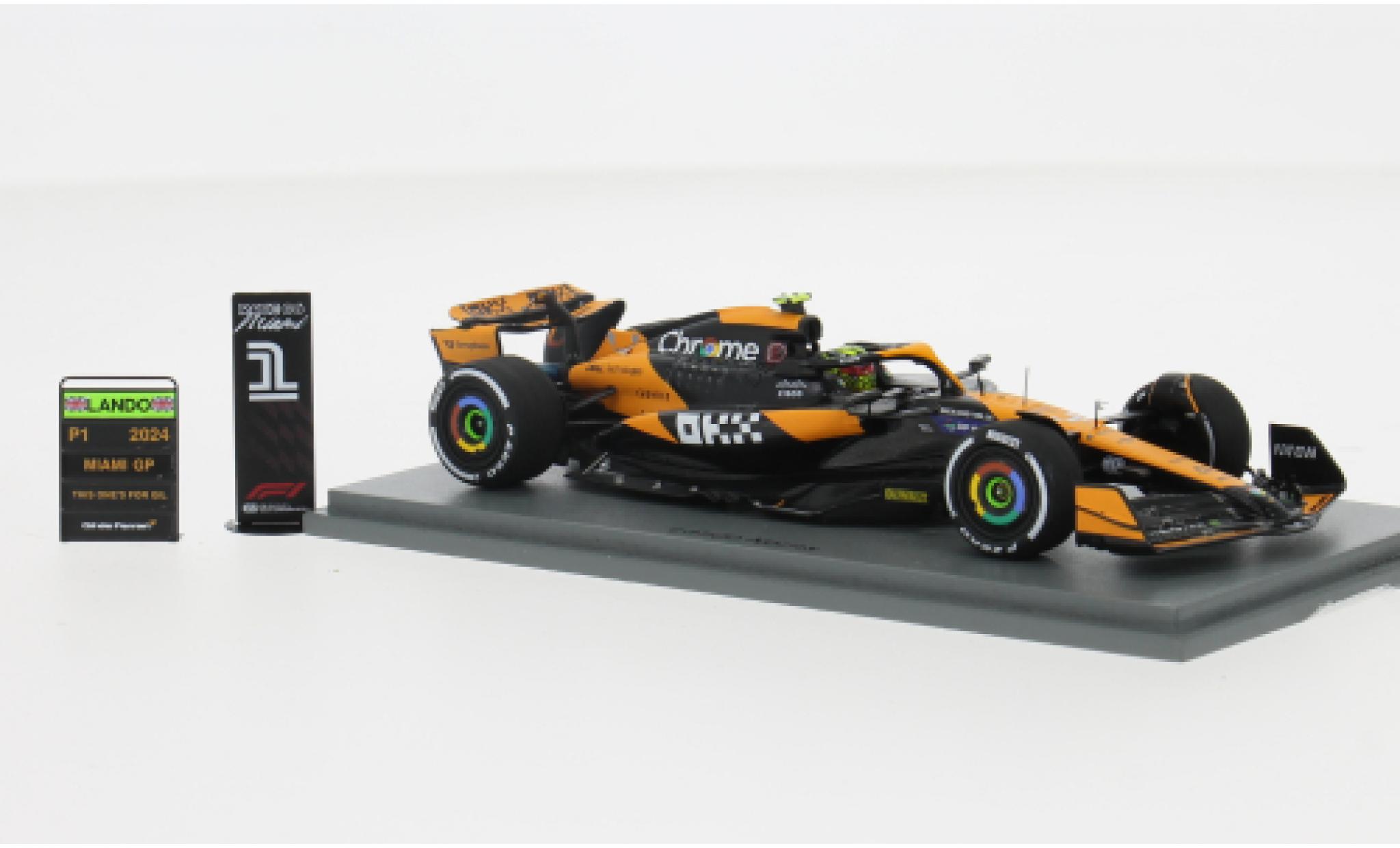 McLaren F1 1/43 Spark MCL38 No.4 Team Formel 1 GP Miami 2024 1:43 modelauto