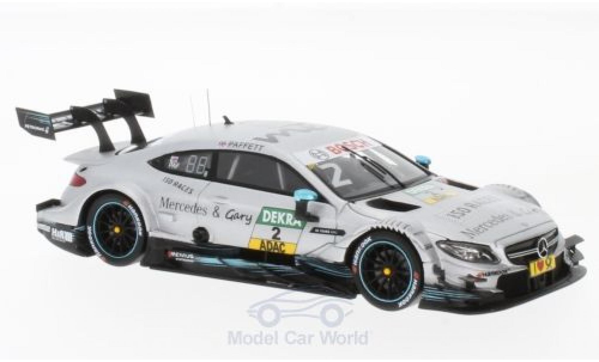 Mercedes Classe C DTM 1/43 Spark AMG C 63 DTM No.2 -AMG DTM Team HWA DTM Lausitzring 2017 150 Races & Gary G.Paffett modelauto
