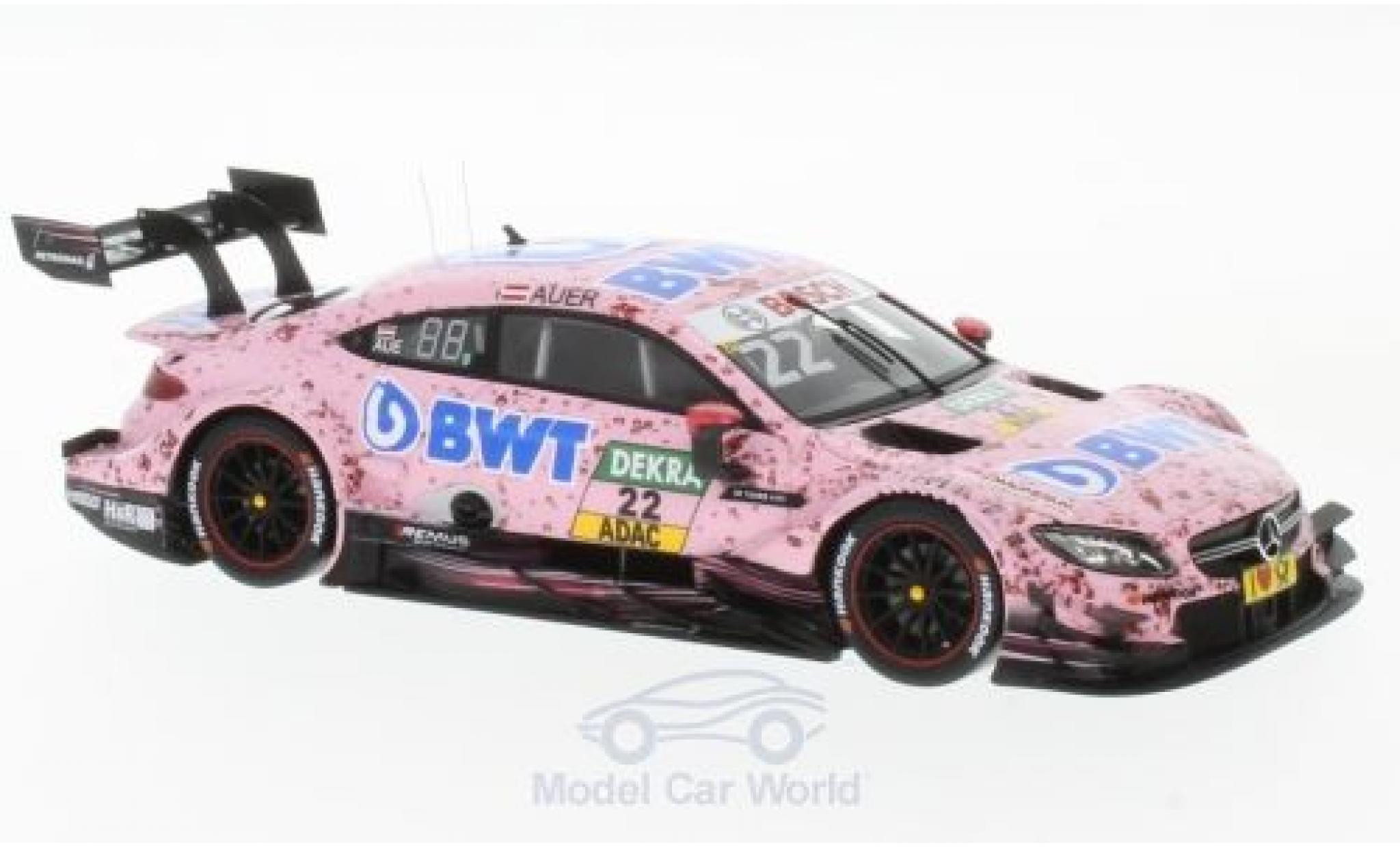 Mercedes Classe C DTM 1/43 Spark AMG C 63 DTM No.22 -AMG DTM Team HWA BWT DTM 2017 L.Auer modelauto