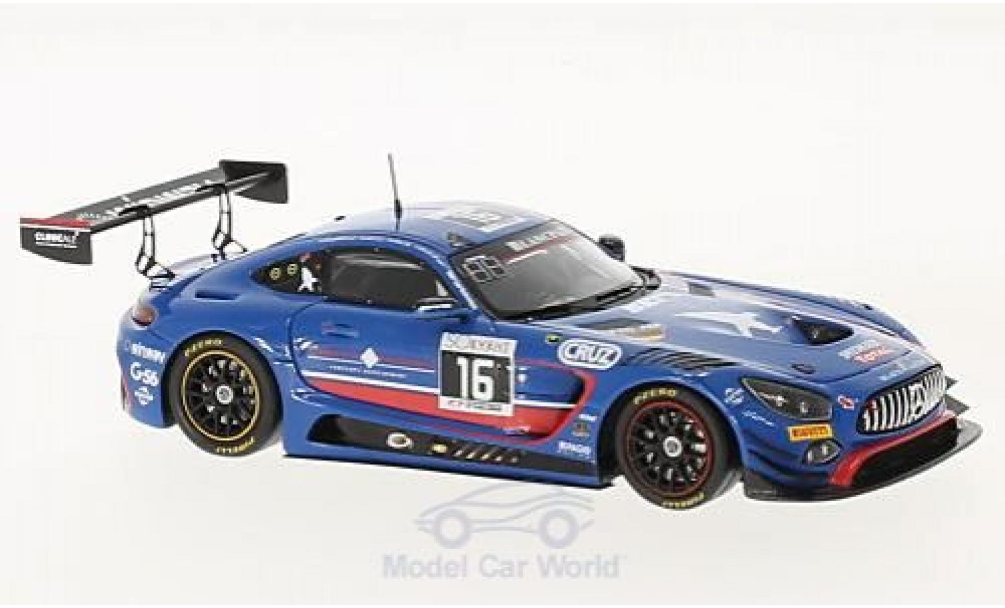 Mercedes AMG GT 1/43 Spark 3 No.16 Black Falcon 24h Spa 2017 O.Morley/M.Toril/M.Kirchh&ouml;fer/M.G&ouml;tz modelauto
